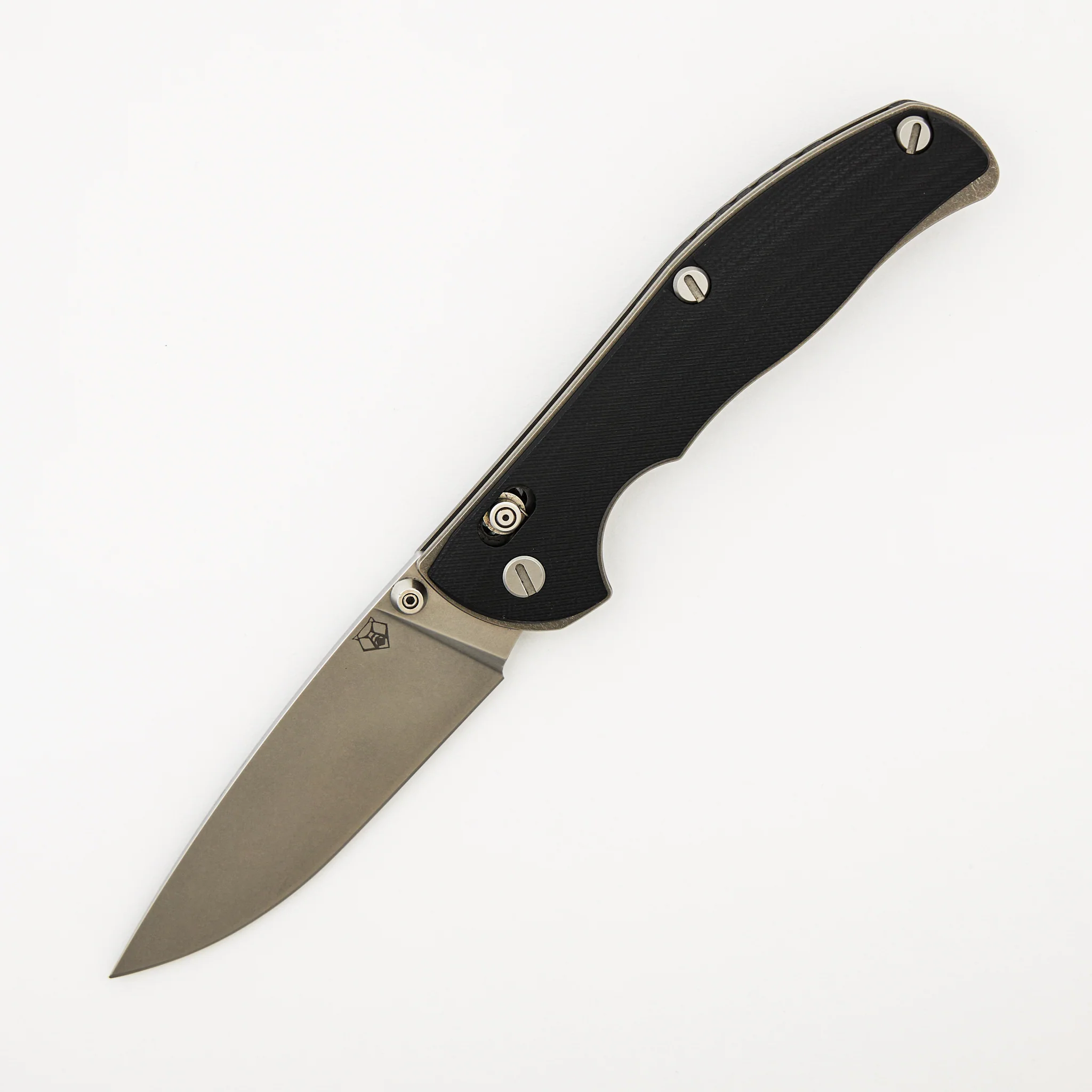 100NS Tabargan - Black G10 Handle - S35VN Blade - Bronze Washers