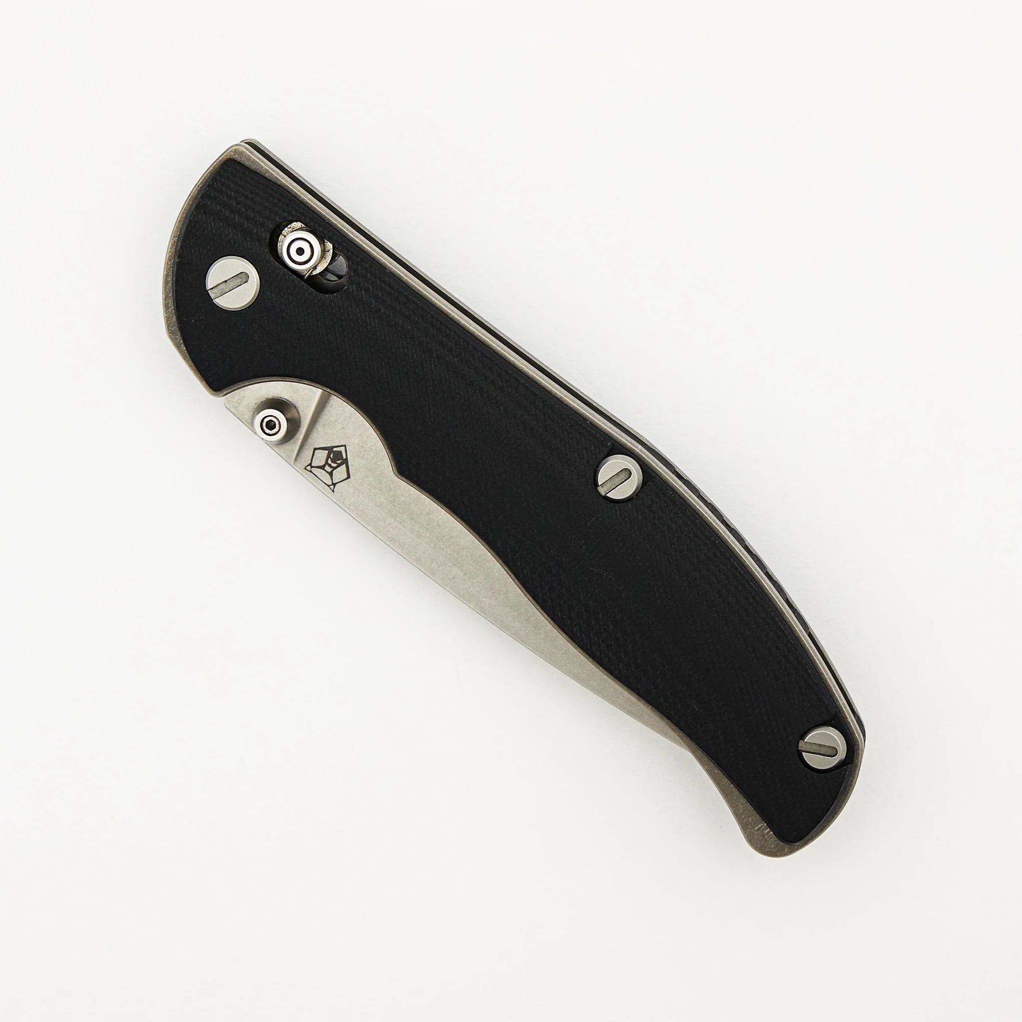 100NS Tabargan - Black G10 Handle - S35VN Blade - Bronze Washers - Image 3