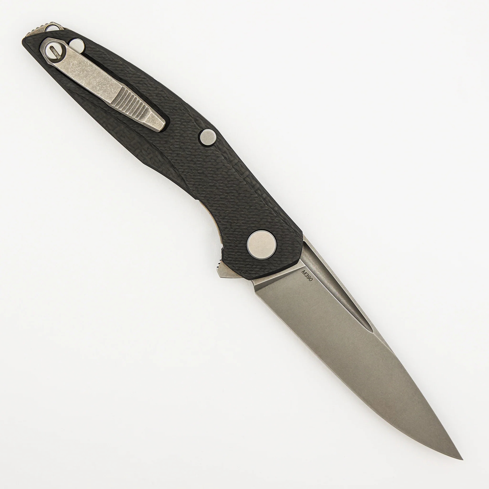 111 – M390 Blade – Carbon Fiber Handle – MRBS - Image 2