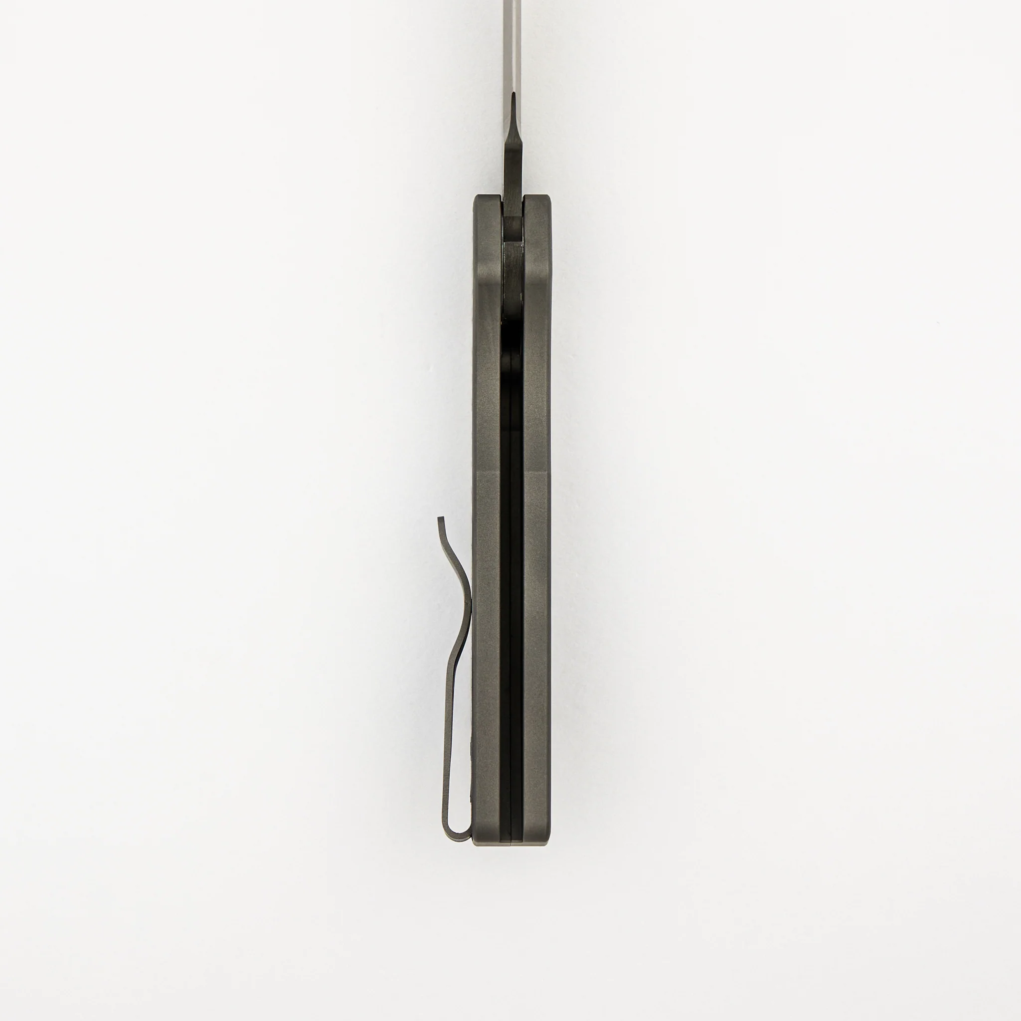 2023 PT+ Custom 009 - "Chipped Metal" Unique Anodized Titanium Handles - Chad Nichols Blade - Custom Ti Clip - Image 6