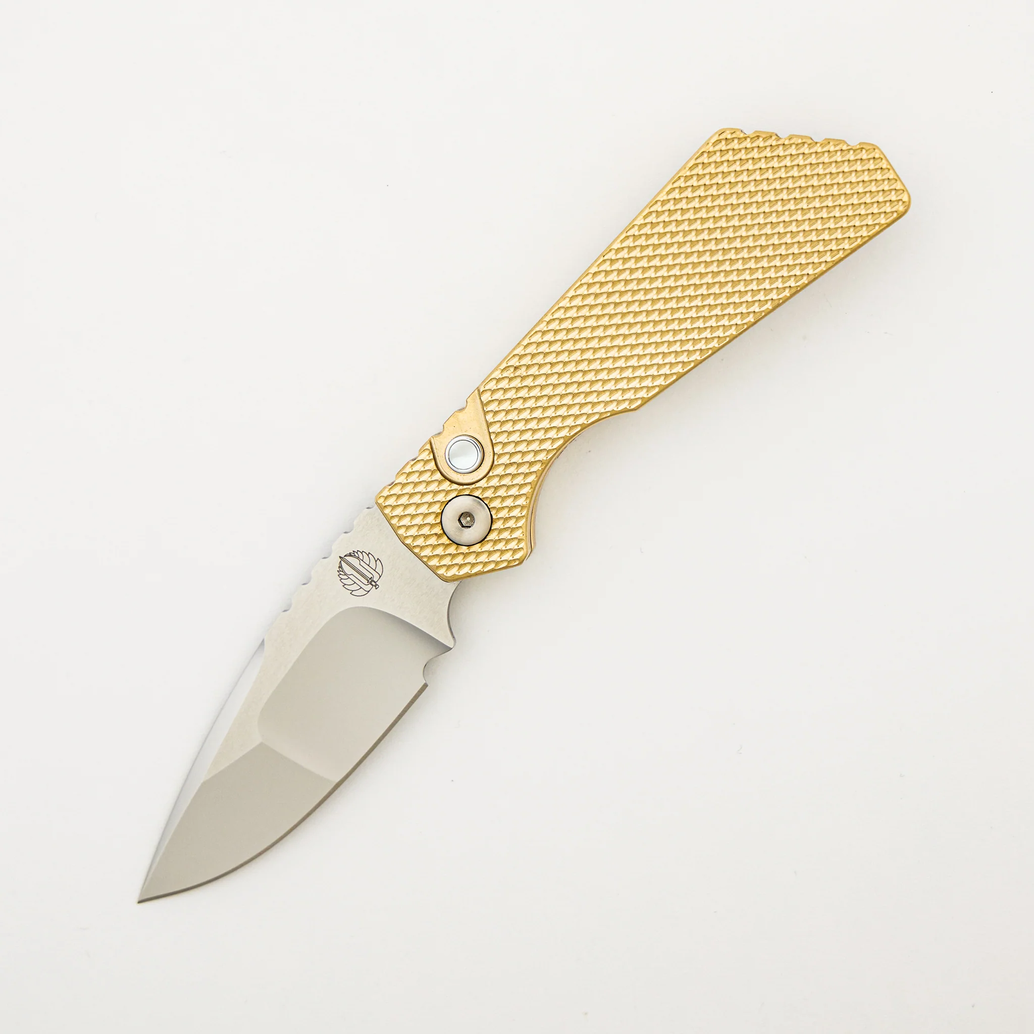2024 PT+ Custom 005 - ALBronze Textured Handle - Mike Irie Hand Ground Mirror Polished Blade #94 of 100