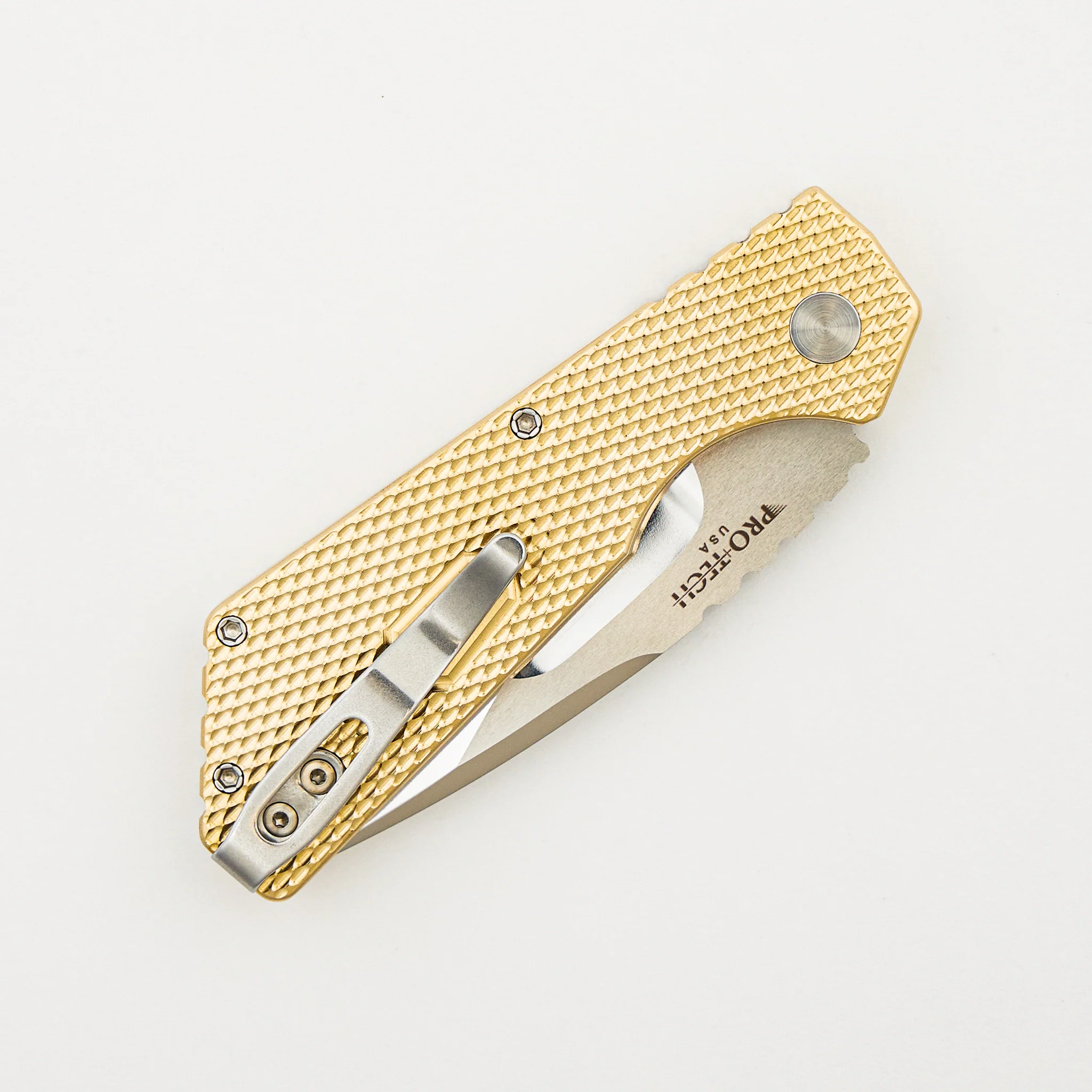 2024 PT+ Custom 005 - ALBronze Textured Handle - Mike Irie Hand Ground Mirror Polished Blade #94 of 100 - Image 4