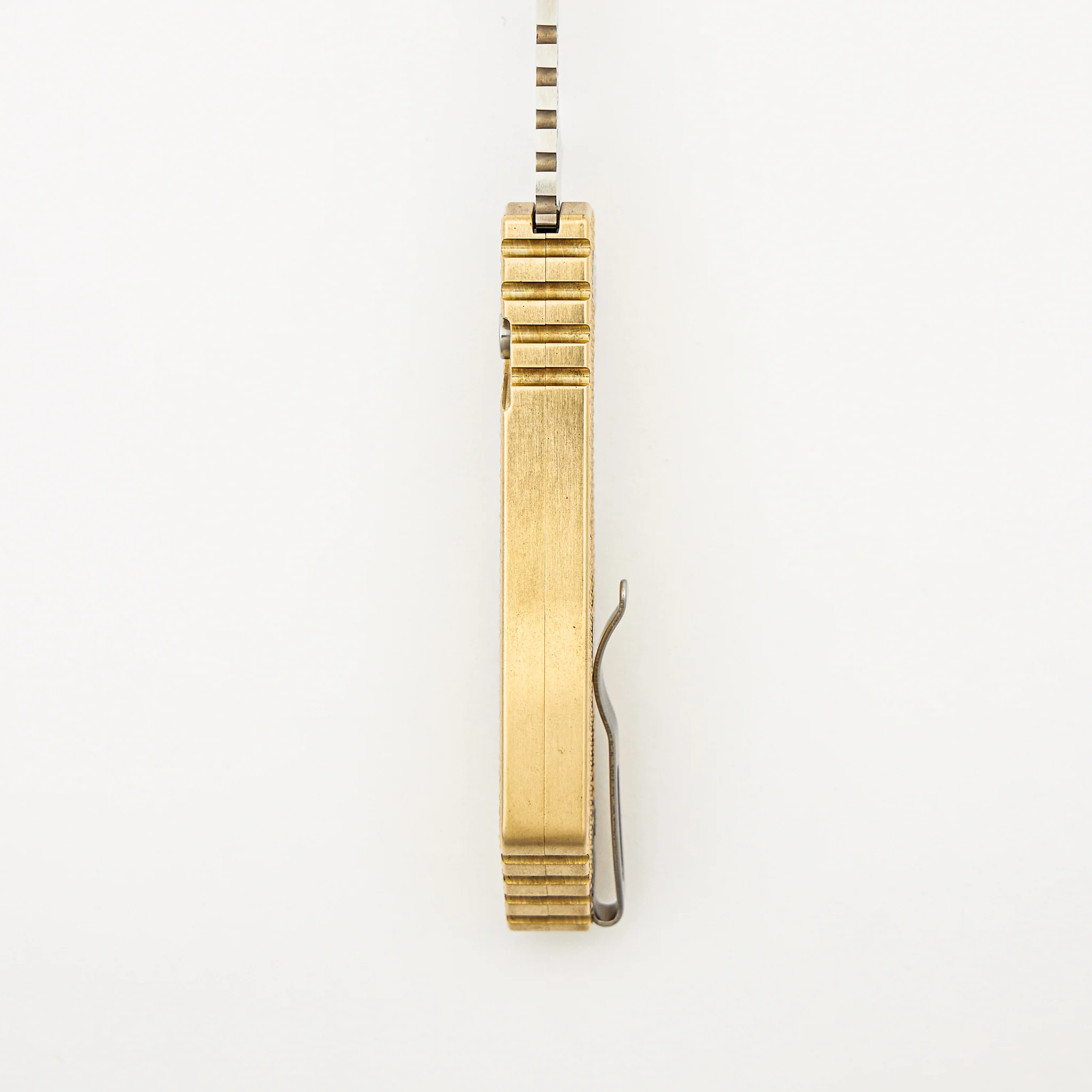 2024 PT+ Custom 005 - ALBronze Textured Handle - Mike Irie Hand Ground Mirror Polished Blade #94 of 100 - Image 7
