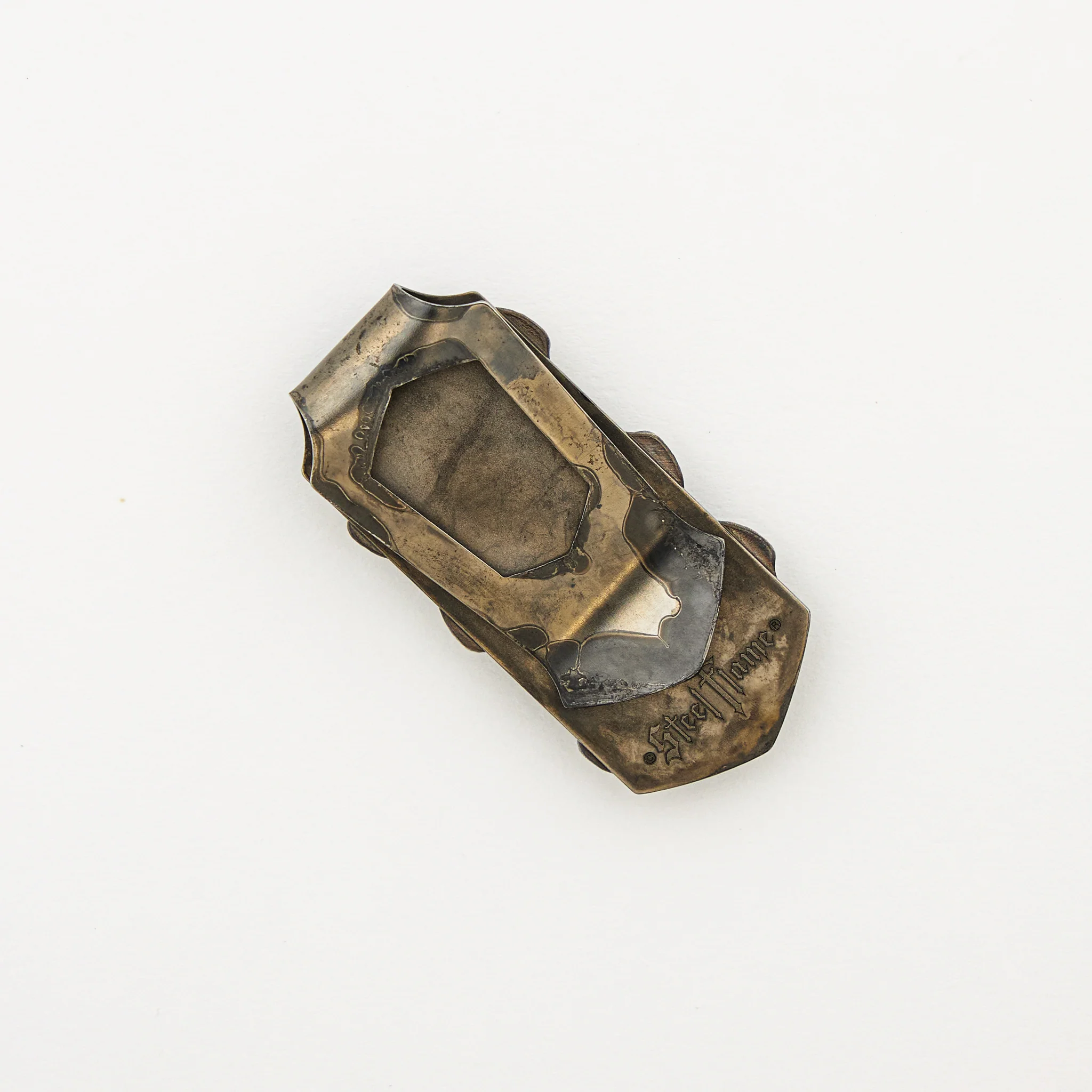 6 Silver Skulls W/ Ruby Eyes Money Clip - Image 2