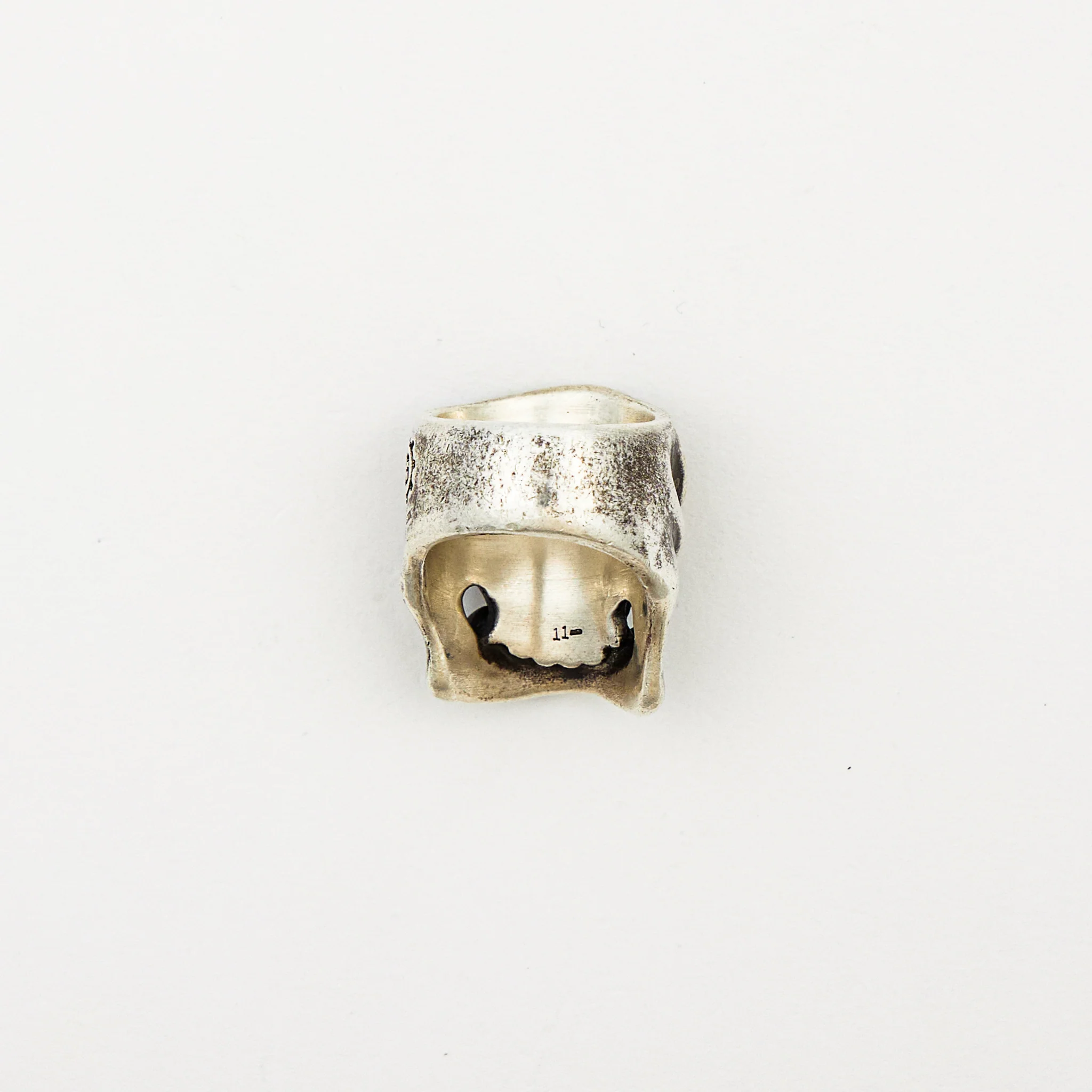 .925 Kamikaze Puncher w/ Stitches Ring - Size 12 - Image 2