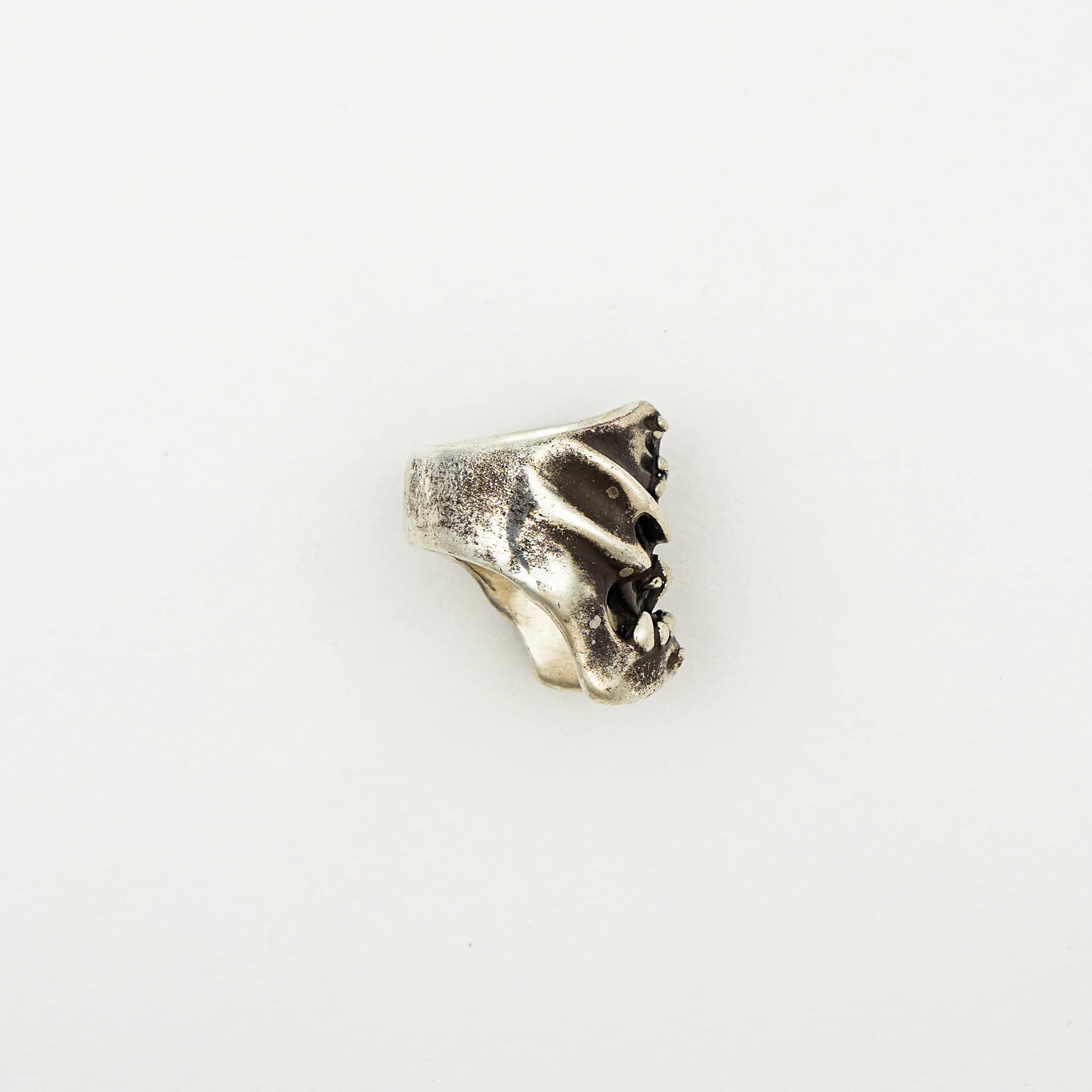.925 Kamikaze Puncher w/ Stitches Ring - Size 12 - Image 4