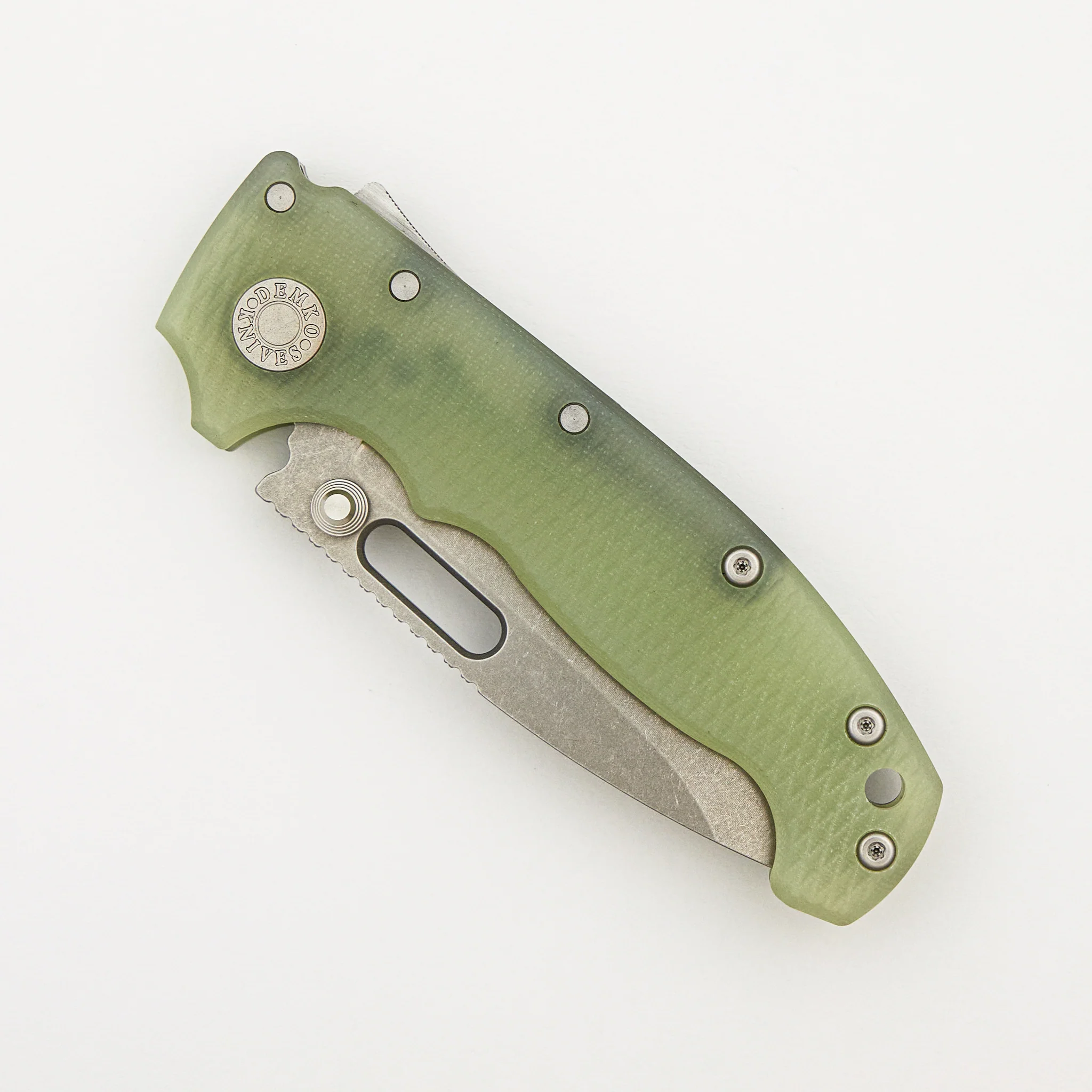 AD20 (Full Width) - MagnaCut Drop Point Blade - Natural G10 Handle - Image 3