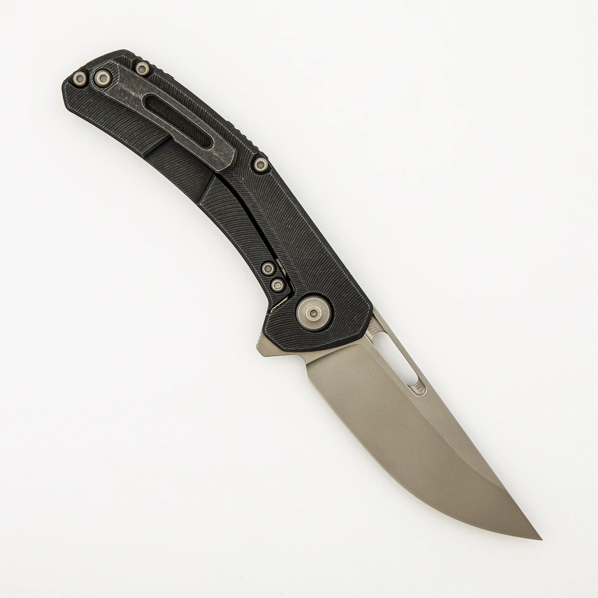 Archer - Feathered/Blackwashed Titanium Handle - MagnaCut Blade - Image 2