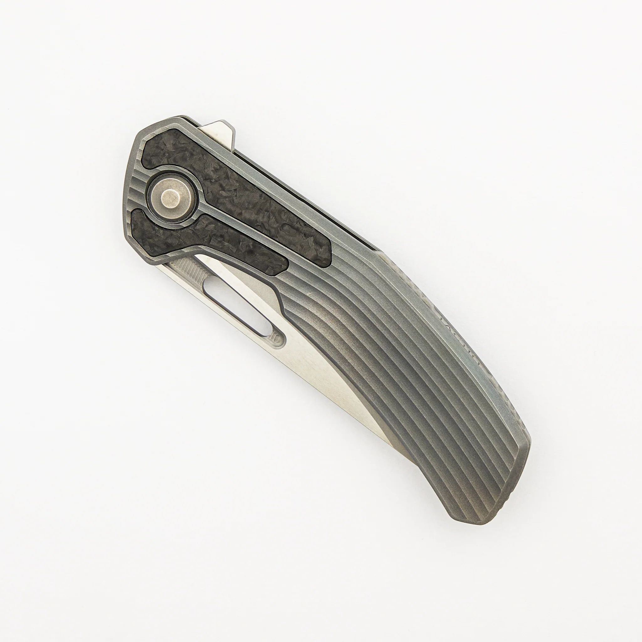 Archer - Ridged Titanium Handle W/ TechnoCarbo Inlay - MagnaCut Blade - Image 3