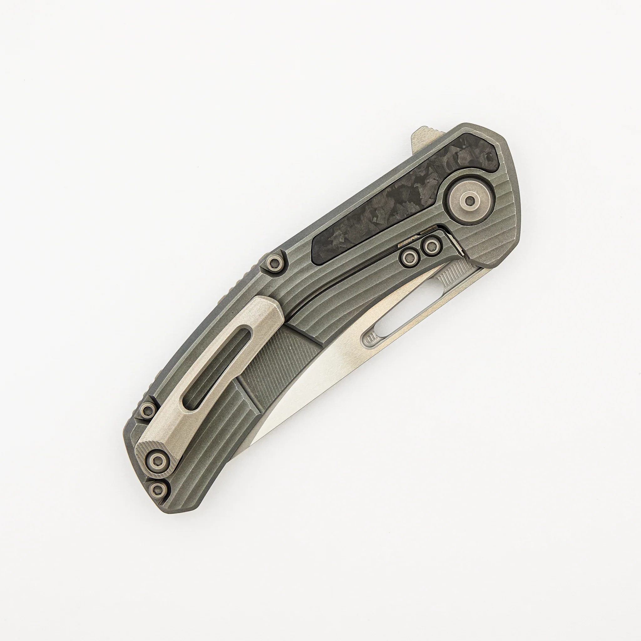 Archer - Ridged Titanium Handle W/ TechnoCarbo Inlay - MagnaCut Blade - Image 4