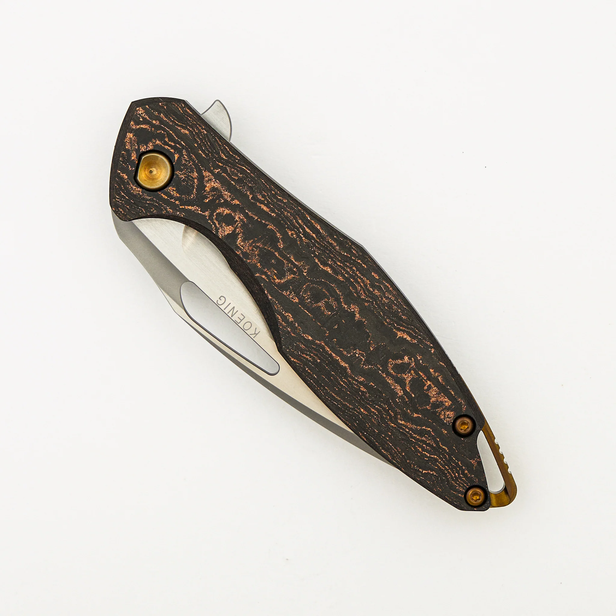 Arius - Gen. 2 - Titanium/Copper Carbon Fiber Handle - CTS-XHP Blade - Image 3