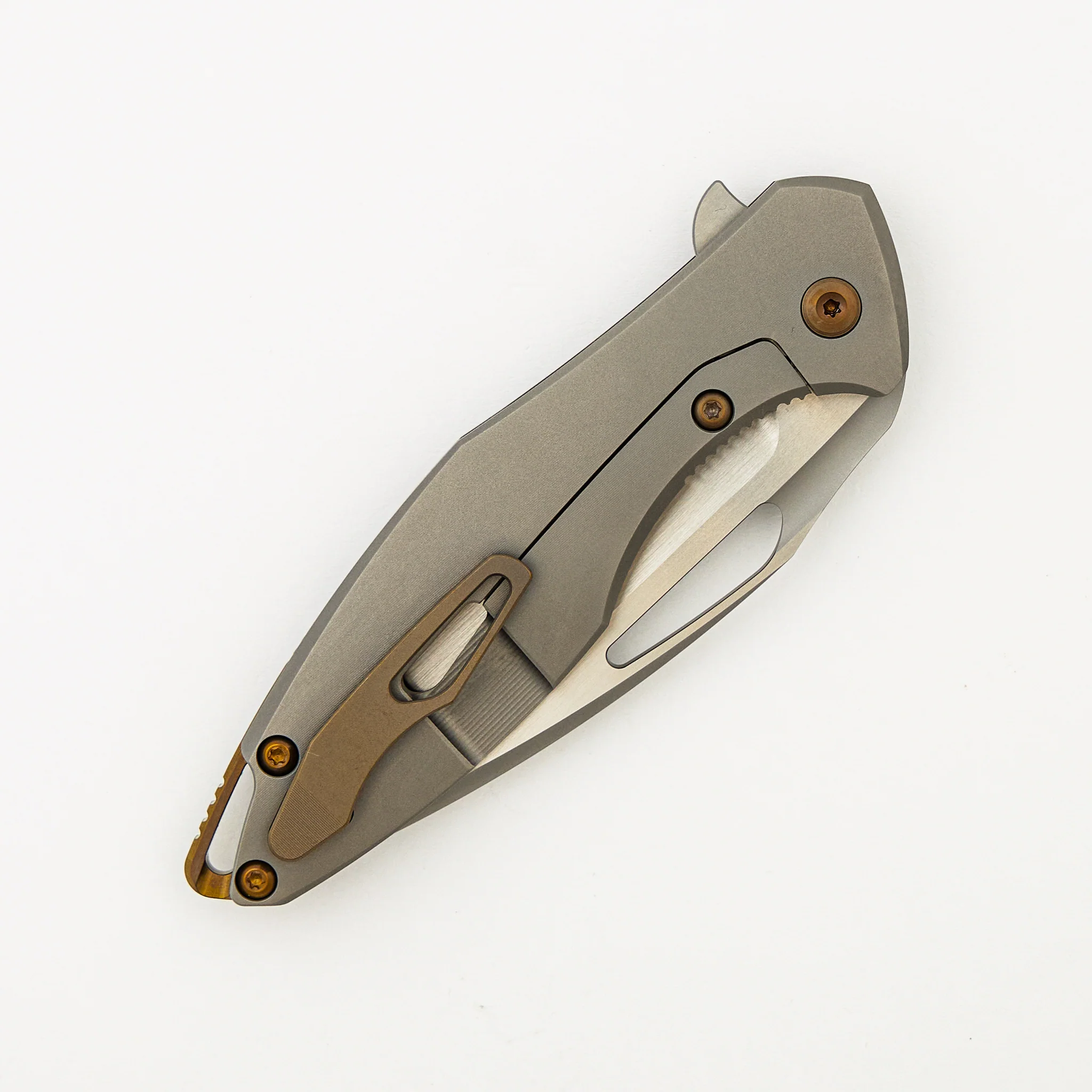 Arius - Gen. 2 - Titanium/Copper Carbon Fiber Handle - CTS-XHP Blade - Image 4