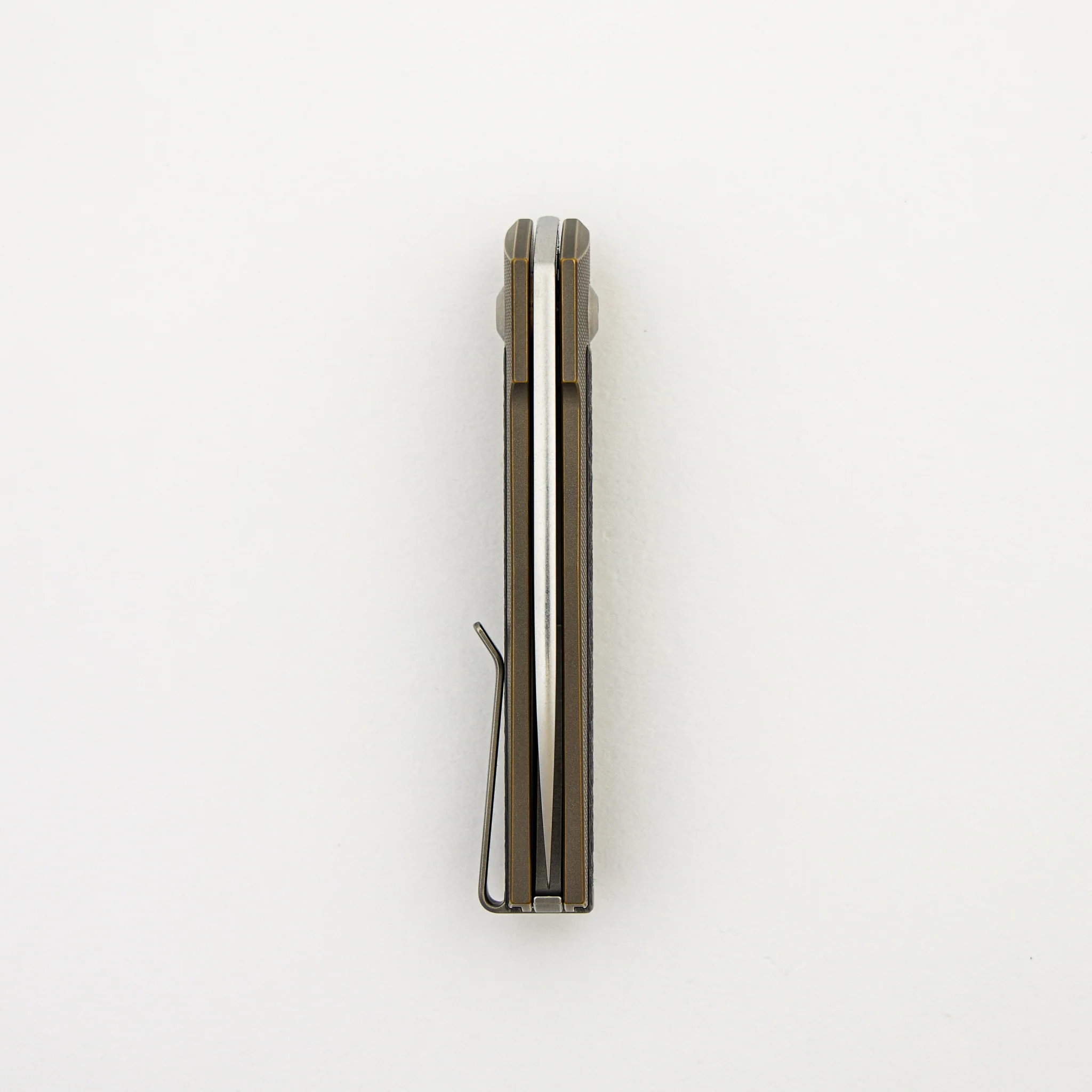 ARN - Amber/Satin - Titanium Handle - Carbon Fiber Inlays - RWL34 Blade - Image 5