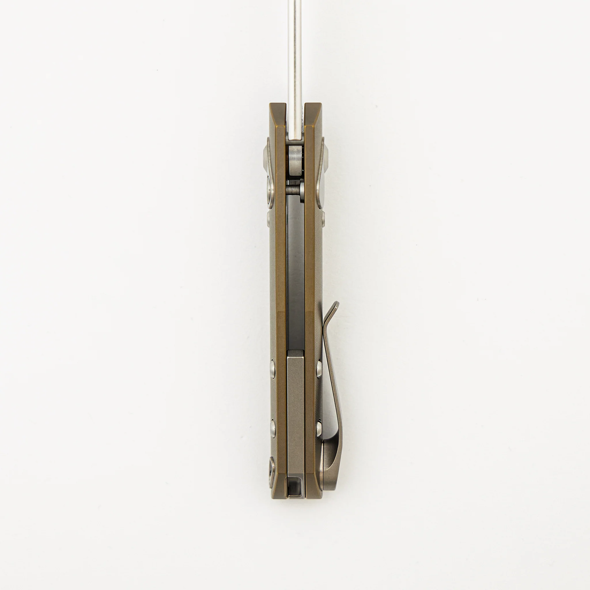 Aros - Amber/Satin Titanium Handle - RWL34 Blade - Image 7
