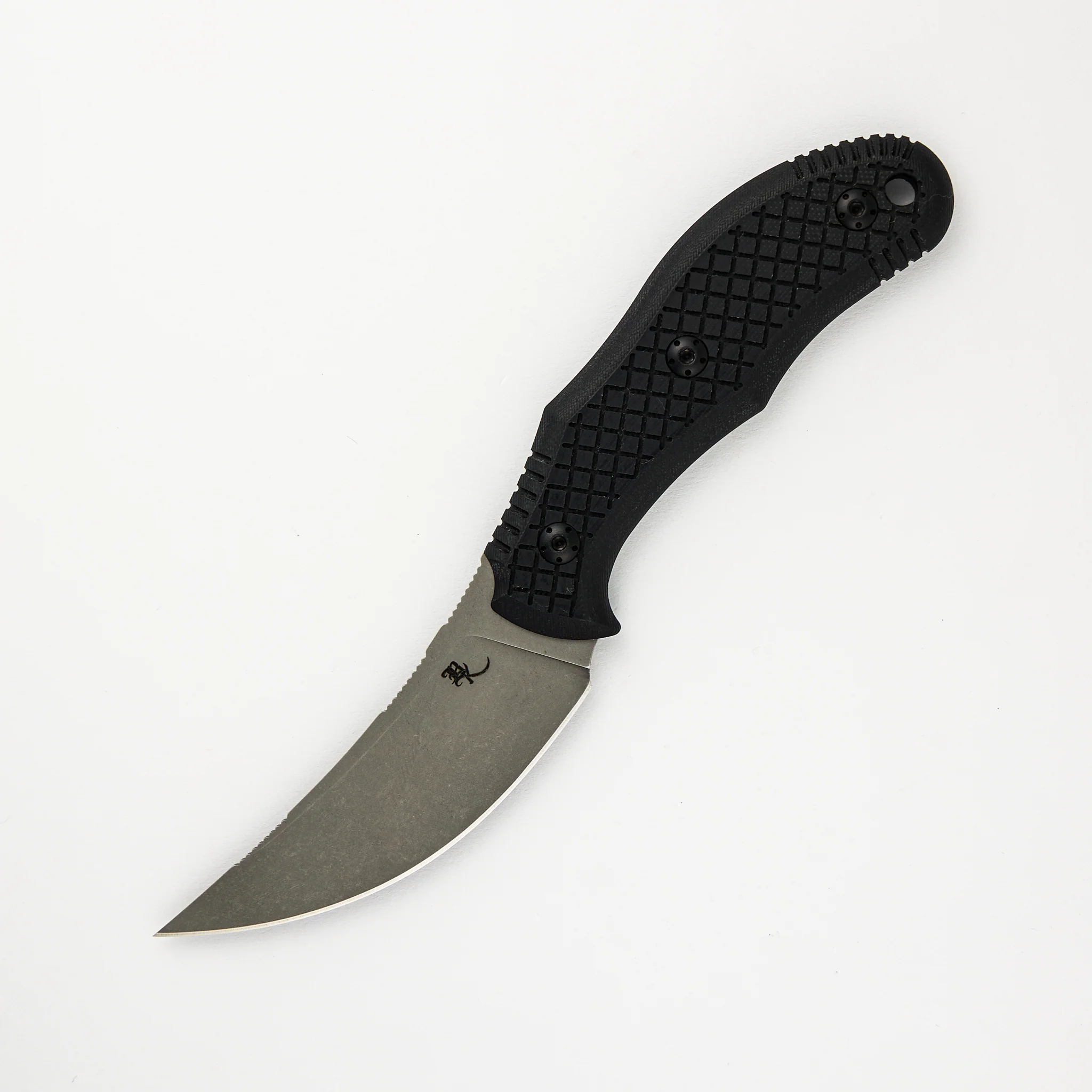 CHOPPER – STONEWASH – BLACK G10 HANDLE