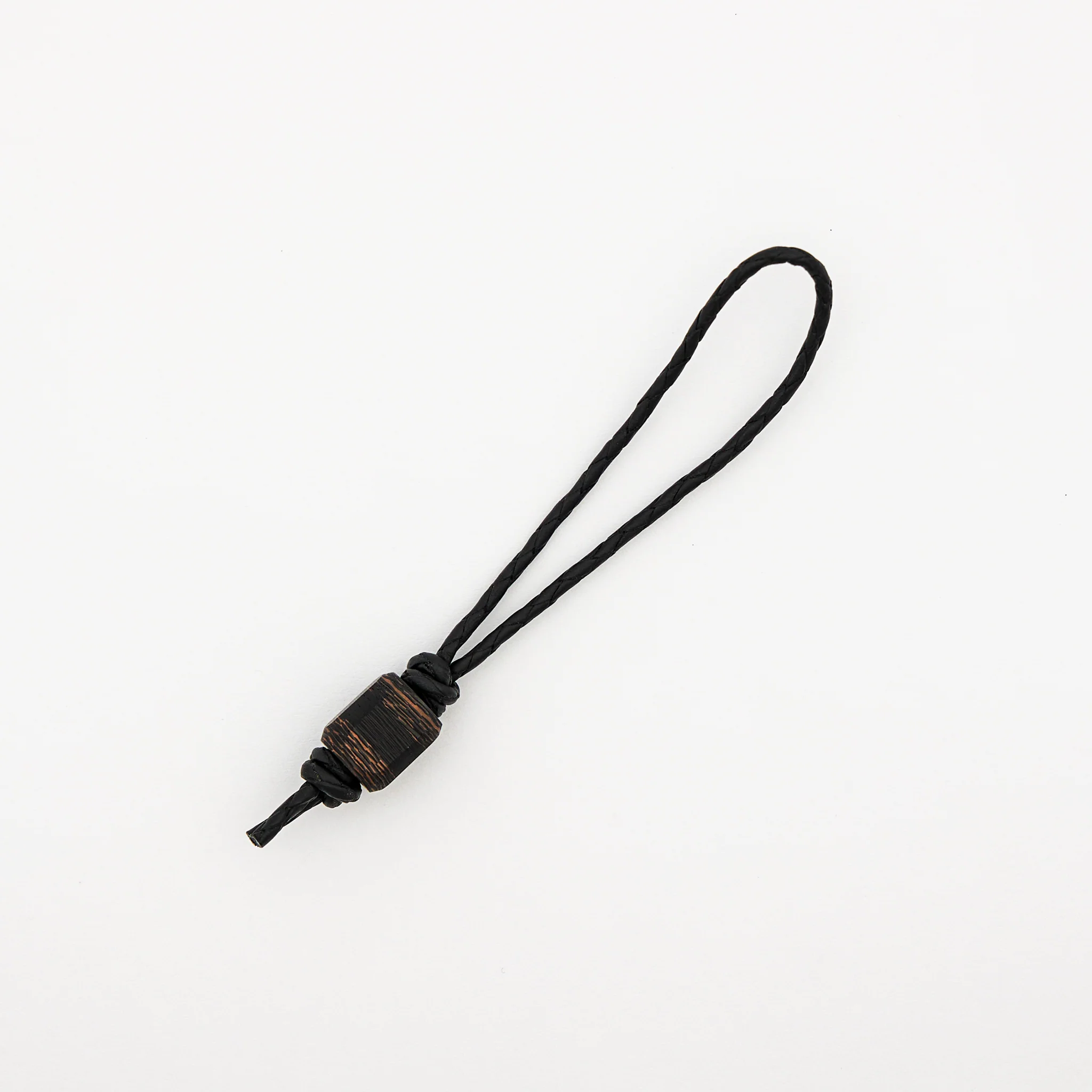 Bead – Copper Carbon Fiber - Black Leather
