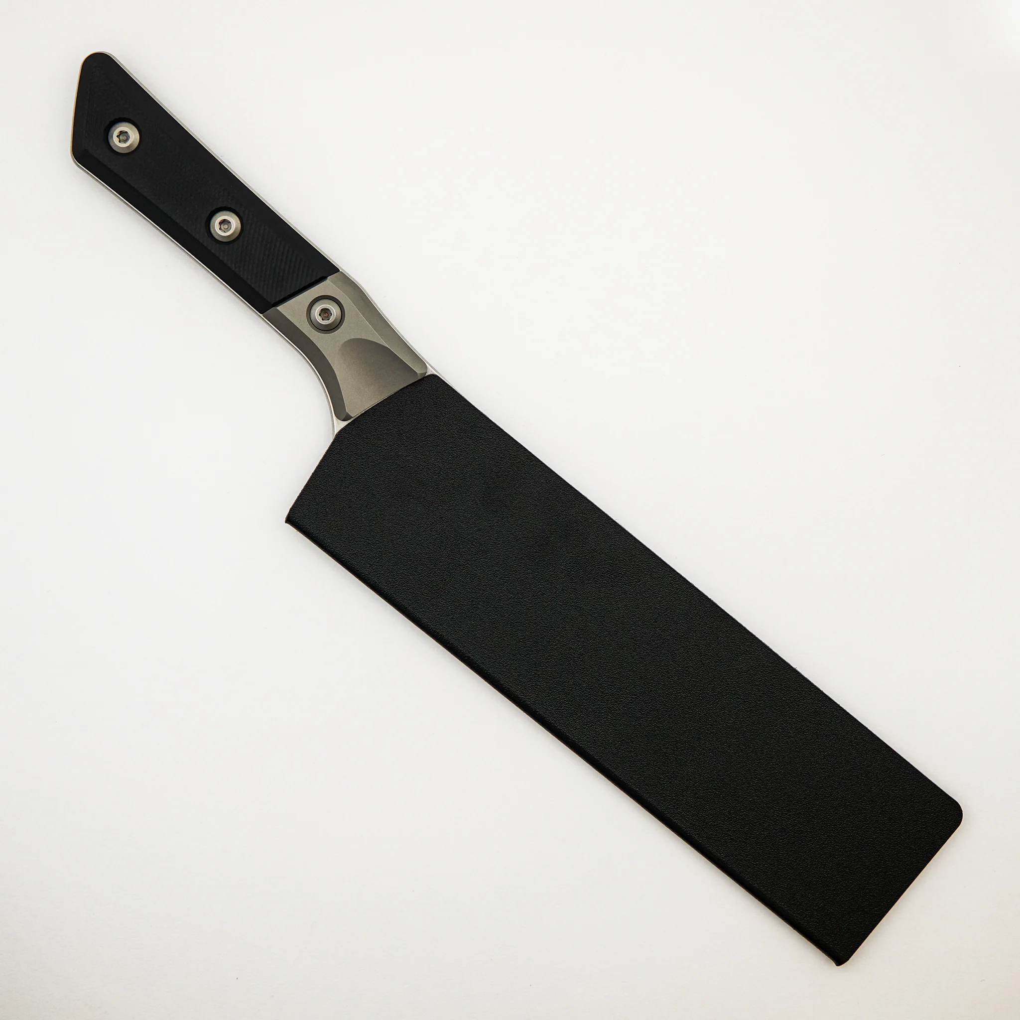 Chef Knife - G-10 Black - Bead Blast Bolster - Stonewash Standard - 3000B-10 BK - Image 4