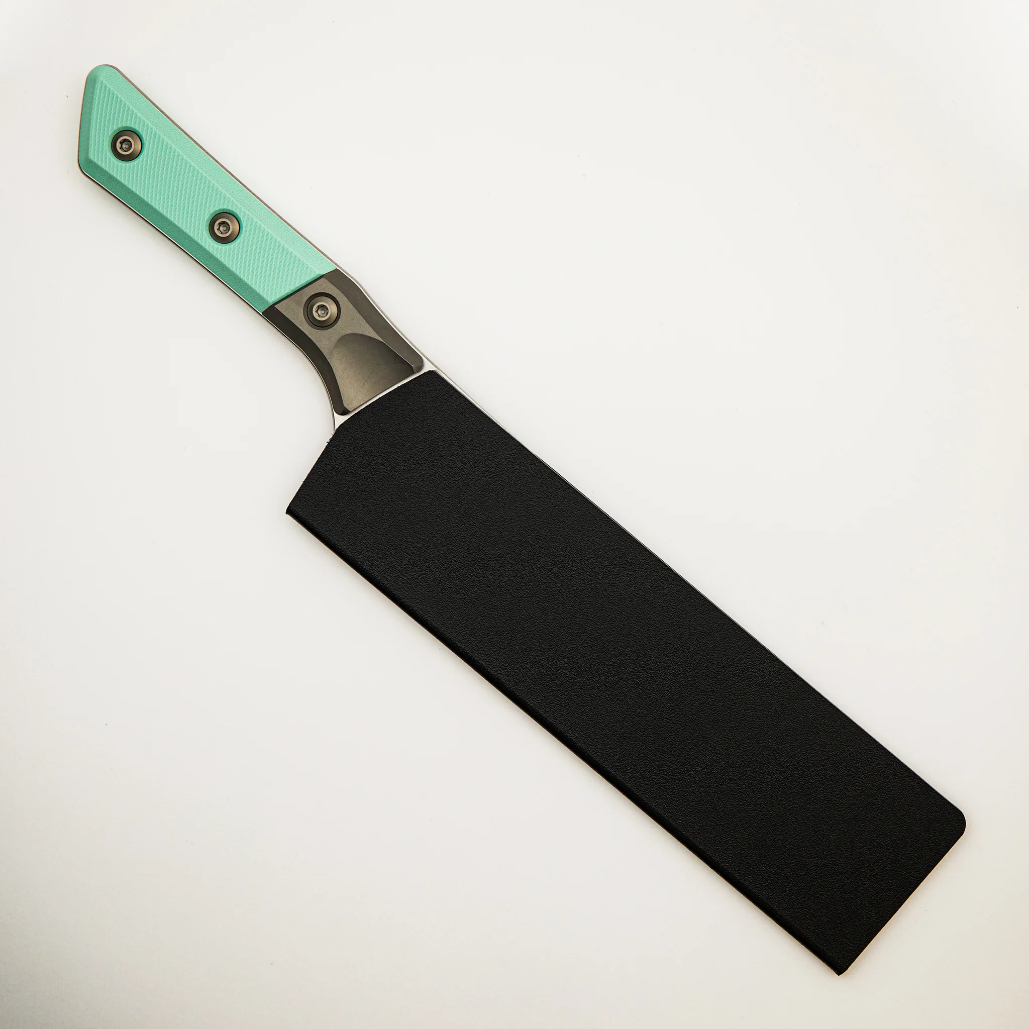 Chef Knife - G-10 Caribbean Blue - Bead Blast Bolster - Stonewash Standard - 3000B-10 CA - Image 4