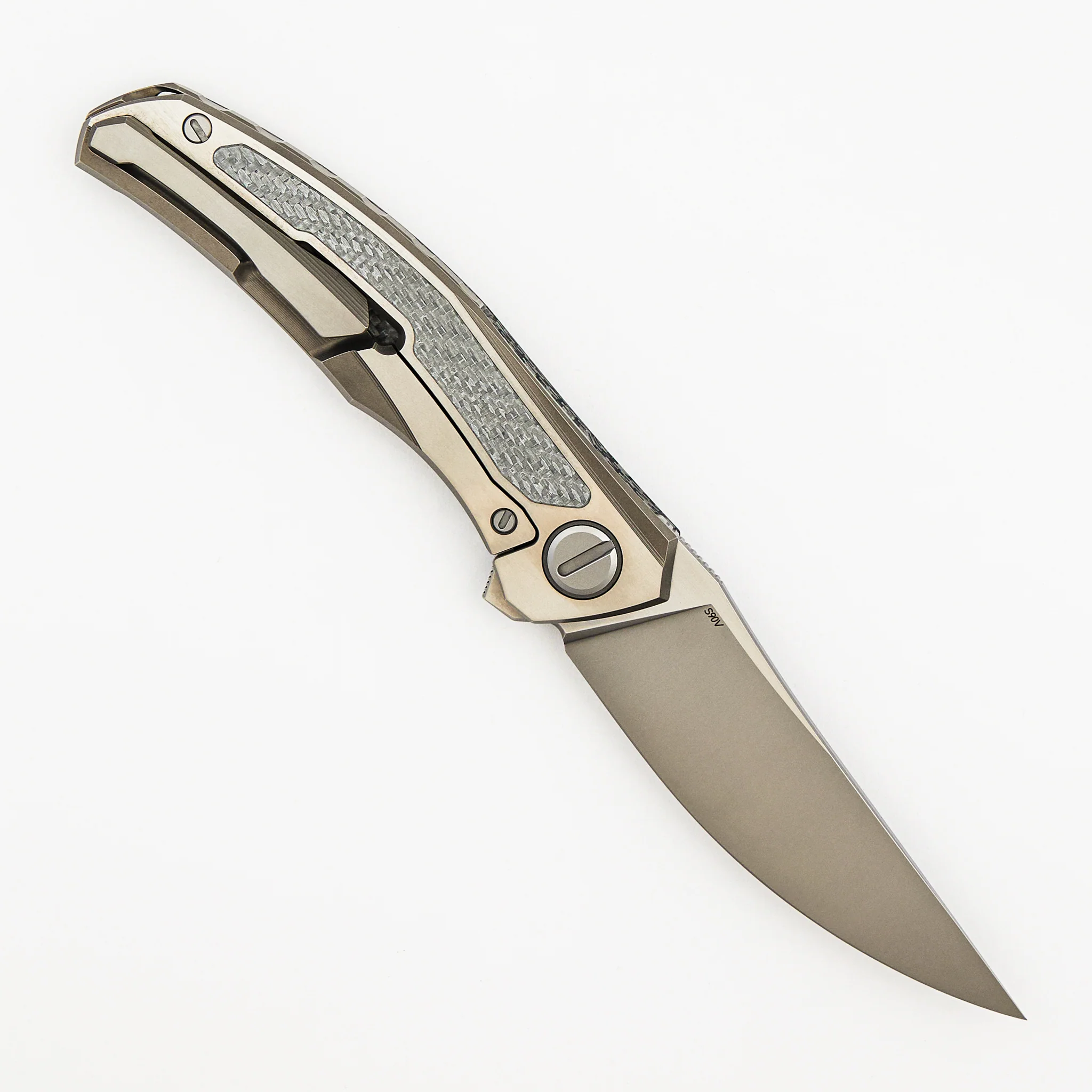 Chris Reeve Collaboration UniQuantum - Custom Division - Unique Graphic - Silver Alutex - S90V Blade - SRRBS - Image 2