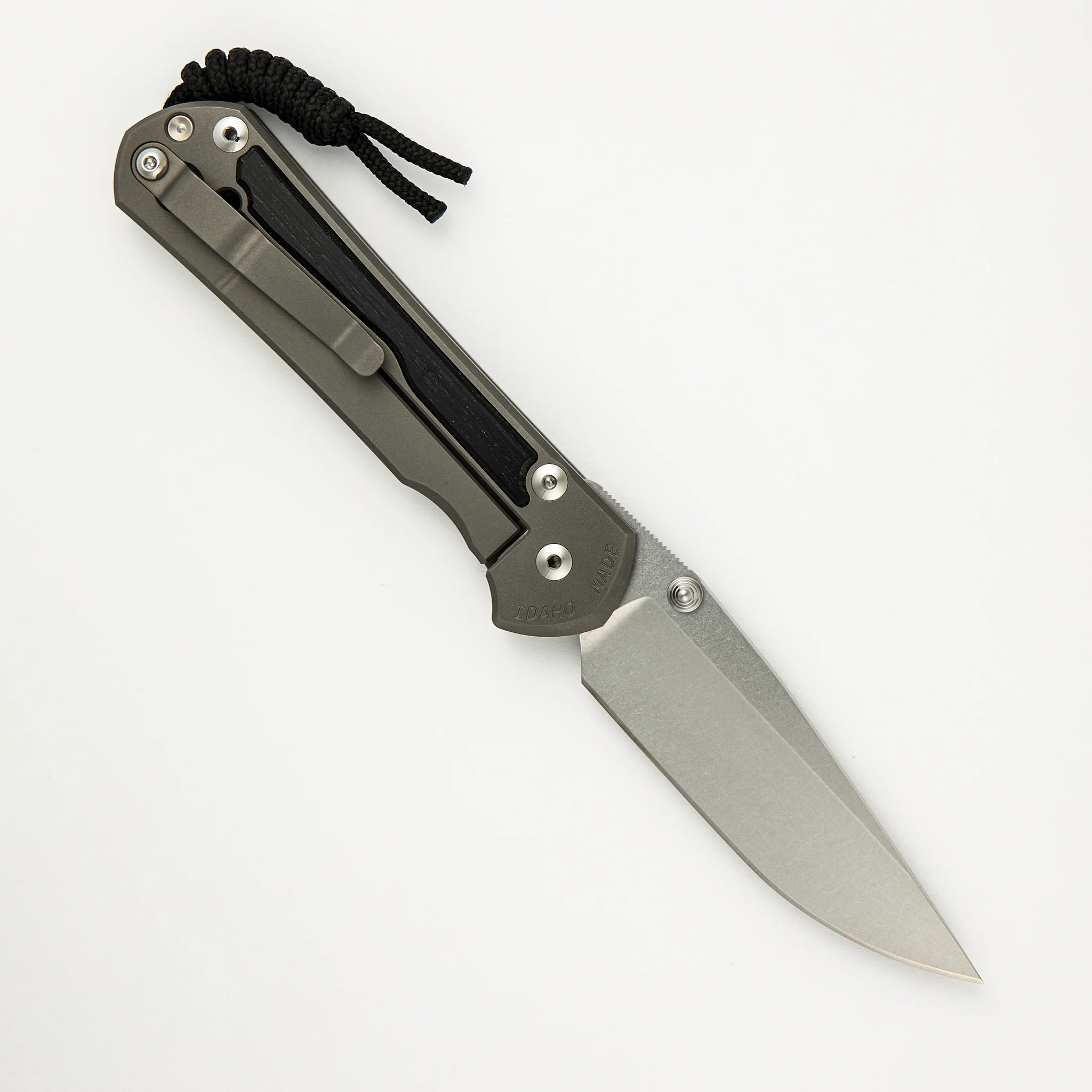 Large Sebenza 31 Bog Oak Inlay - CPM MagnaCut Blade - Silver Double Thumb Lugs - Image 23