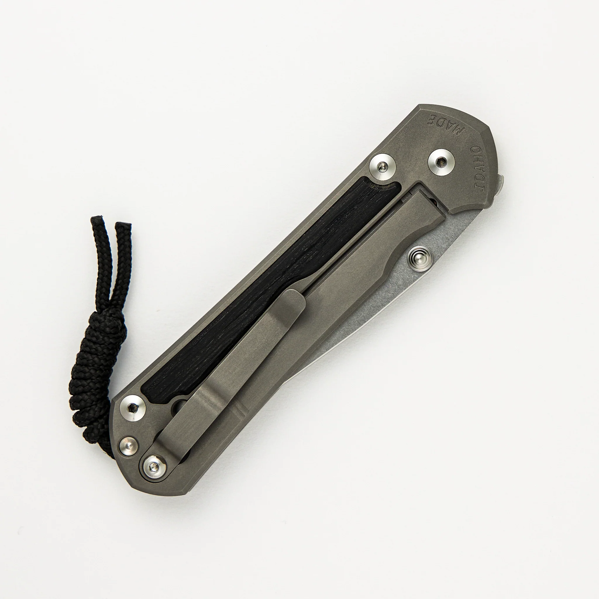 Large Sebenza 31 Bog Oak Inlay - CPM MagnaCut Blade - Silver Double Thumb Lugs - Image 25