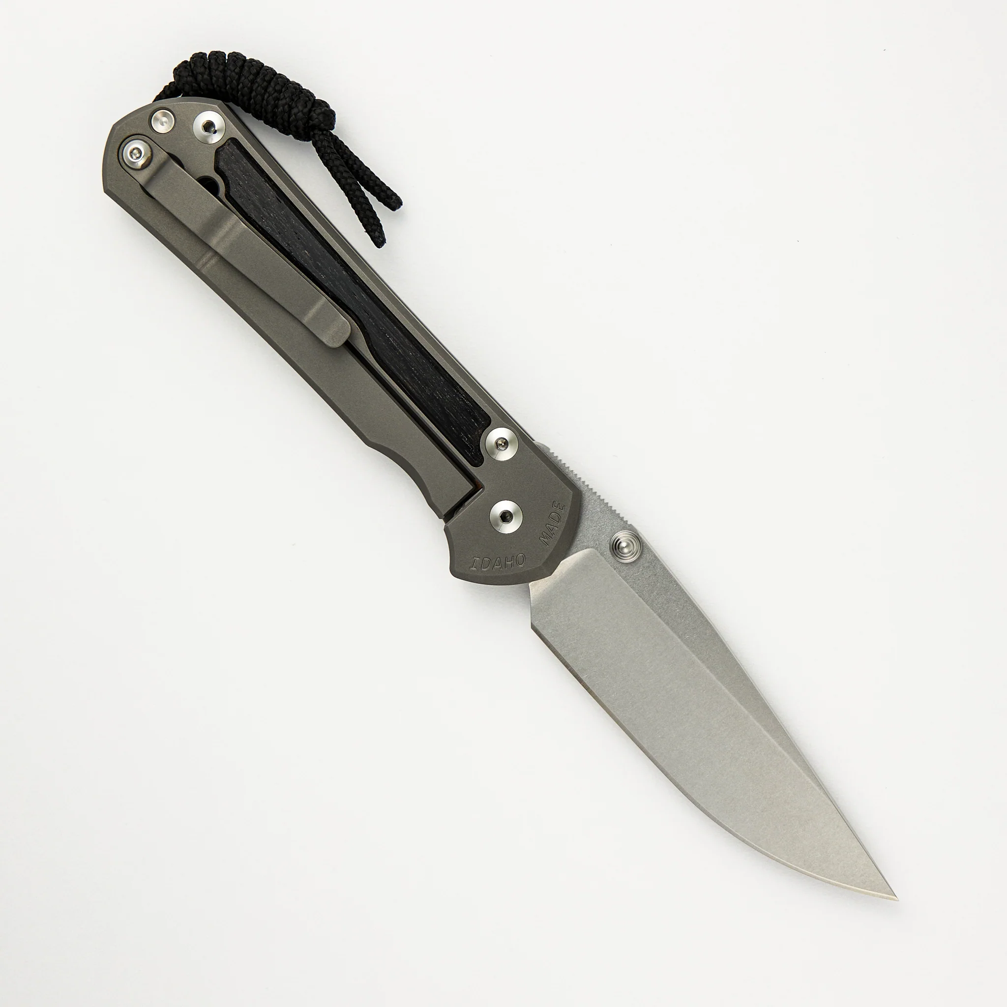 Large Sebenza 31 Bog Oak Inlay - CPM MagnaCut Blade - Silver Double Thumb Lugs - Image 9