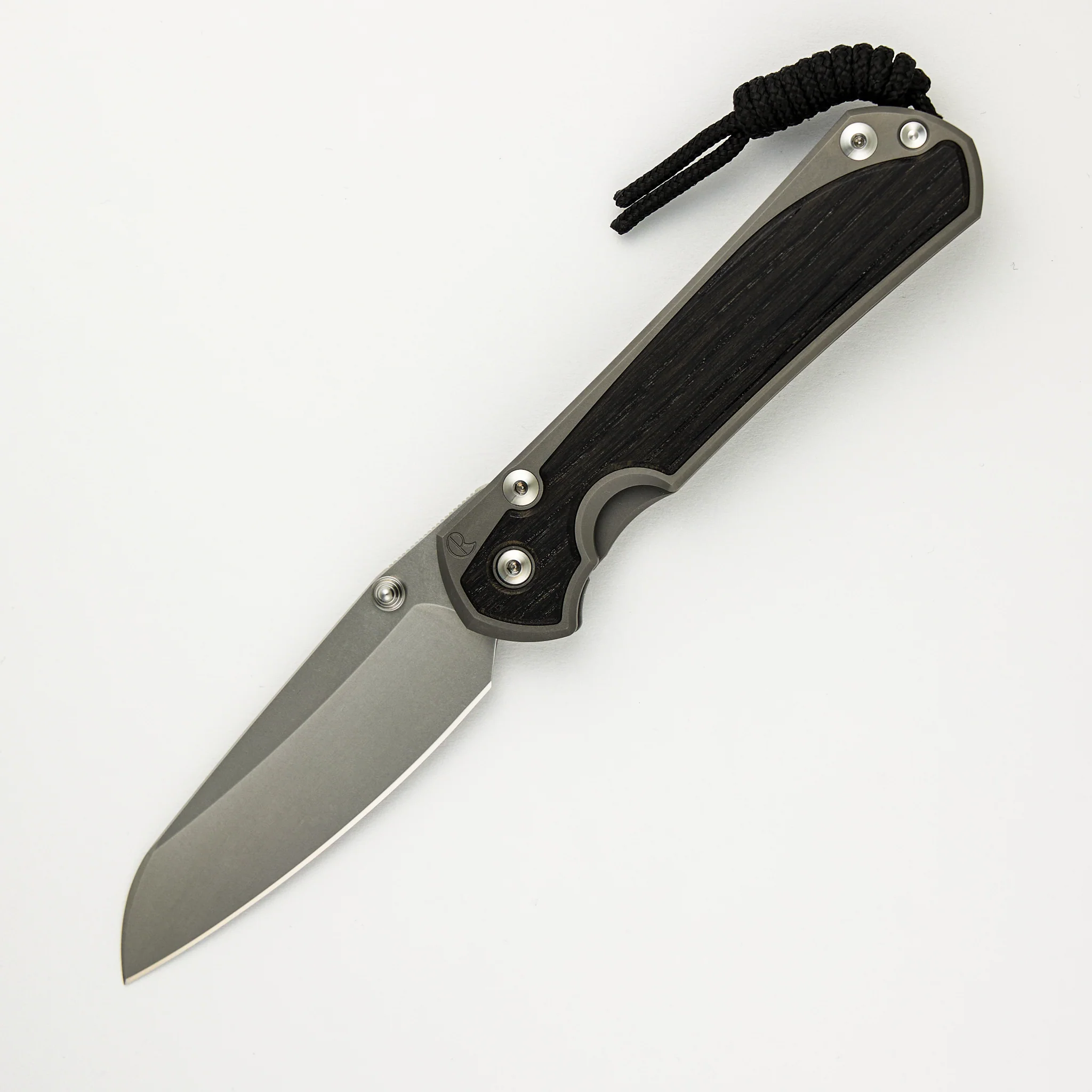 Large Sebenza 31 Bog Oak Inlay - Insingo CPM MagnaCut Blade - Silver Double Thumb Lugs - Image 22