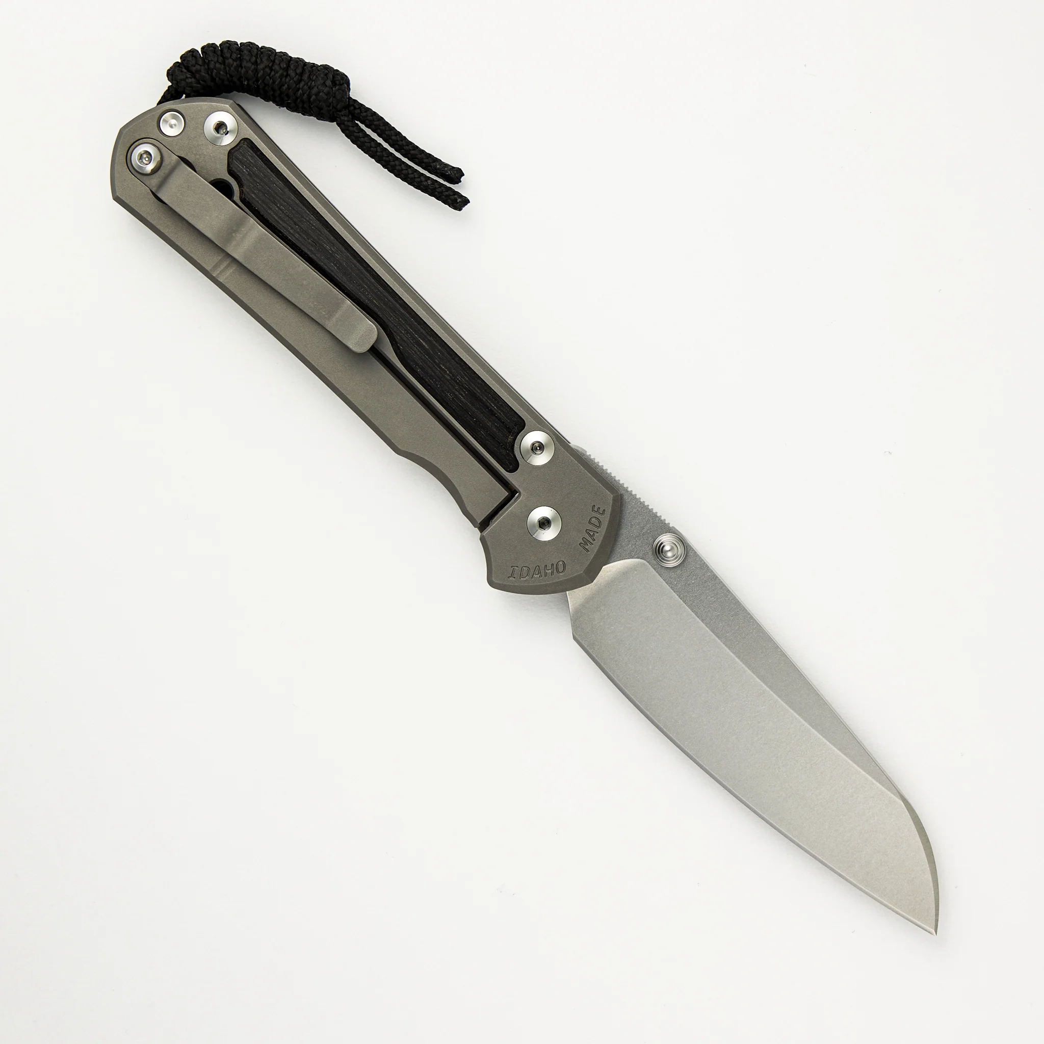 Large Sebenza 31 Bog Oak Inlay - Insingo CPM MagnaCut Blade - Silver Double Thumb Lugs - Image 23