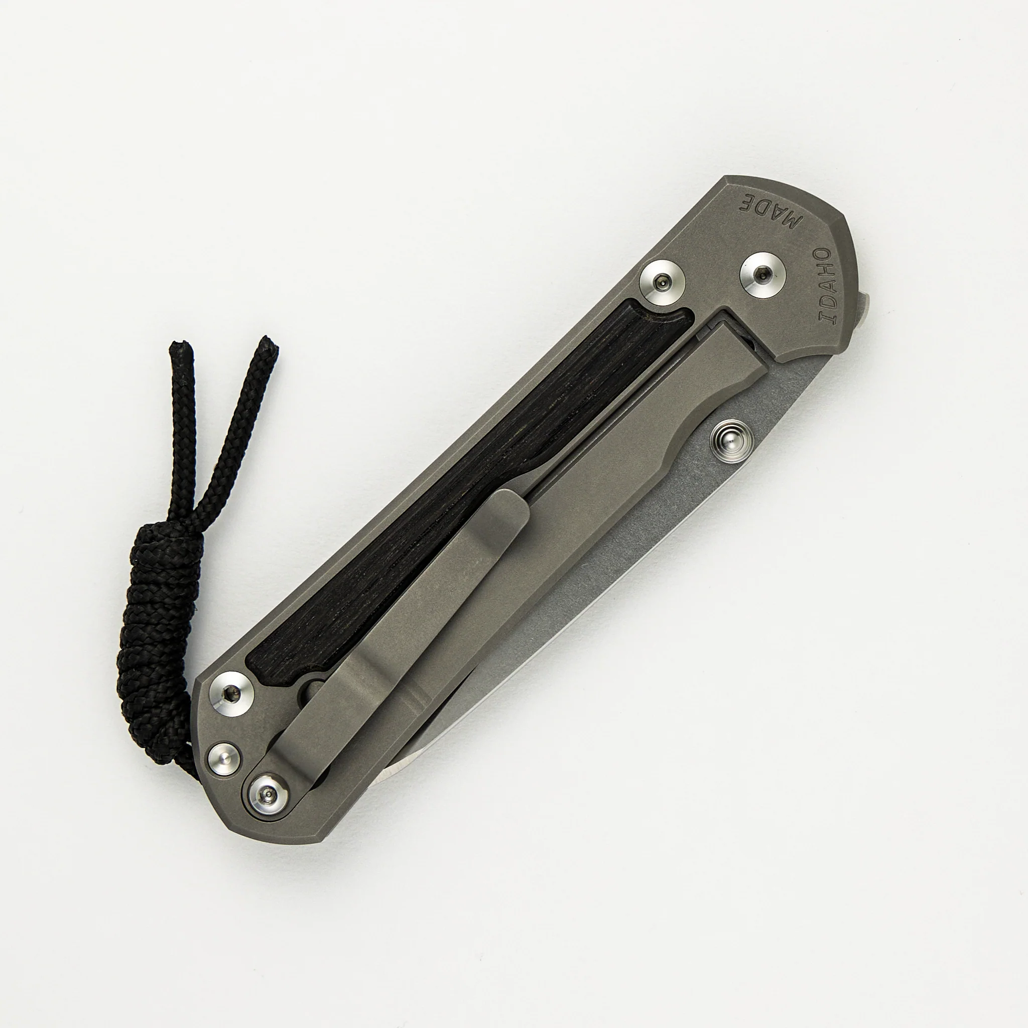 Large Sebenza 31 Bog Oak Inlay - Insingo CPM MagnaCut Blade - Silver Double Thumb Lugs - Image 25