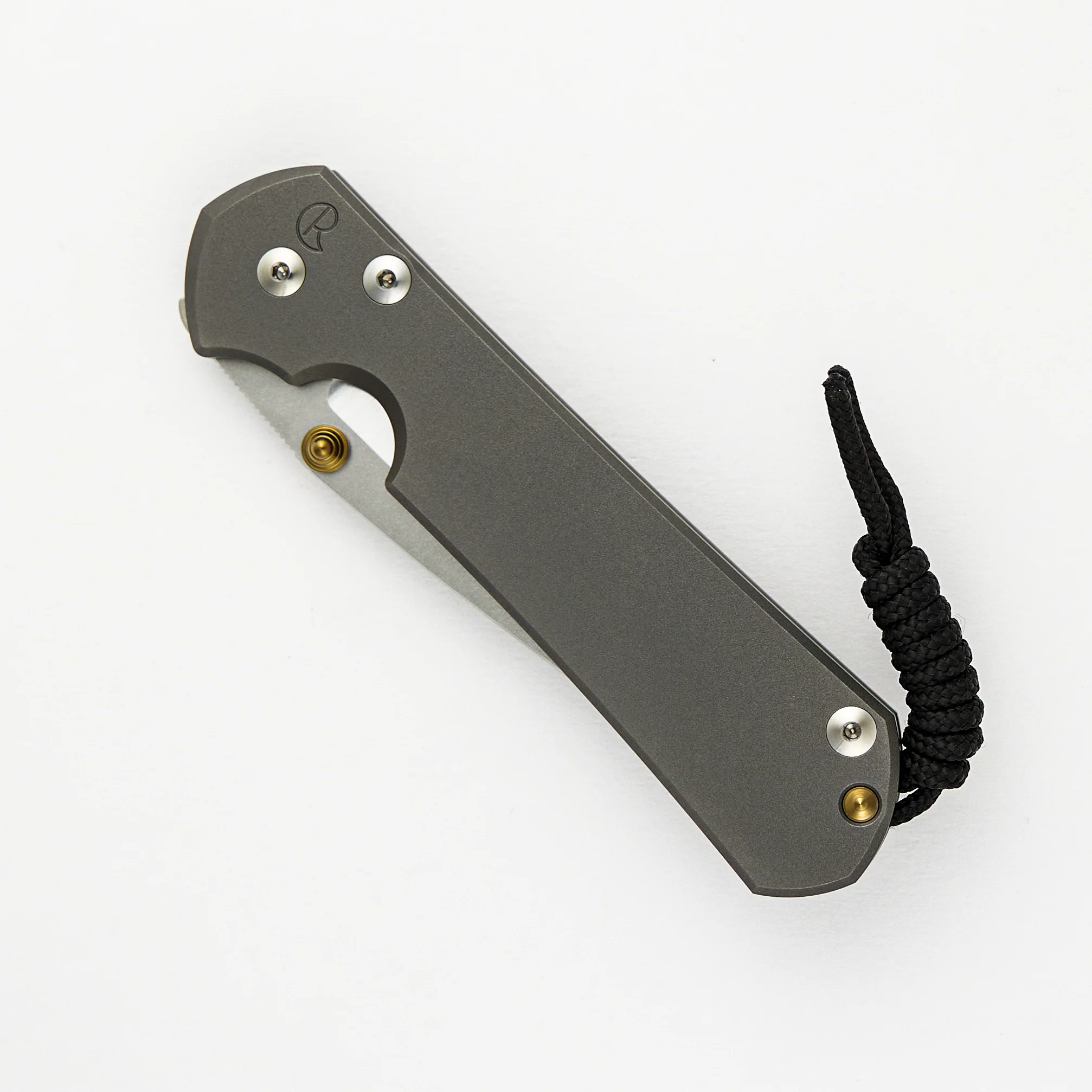 Large Sebenza 31 - Drop Point Polished CPM MagnaCut Blade - Glass Blasted - Gold Double Thumb Lugs - Image 3