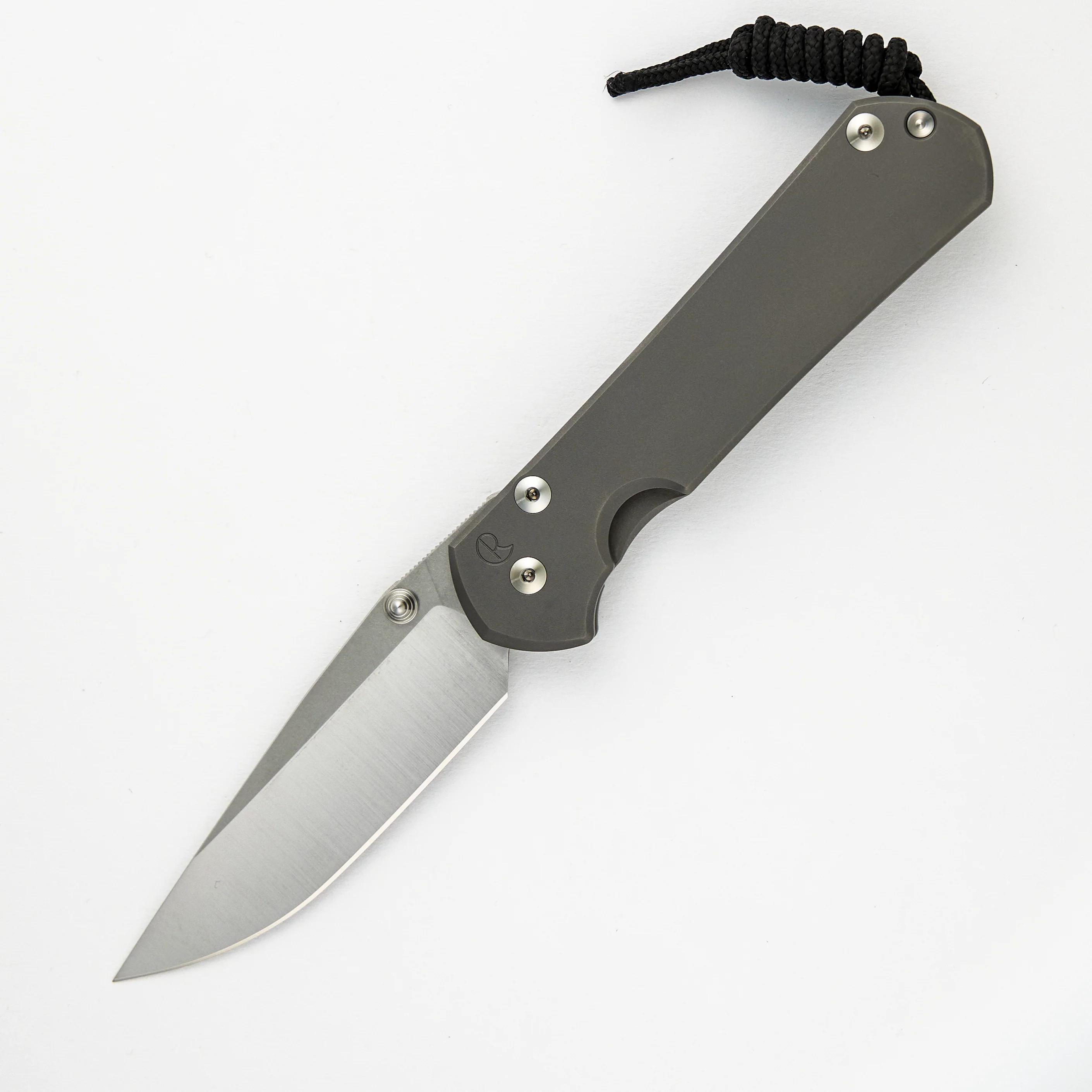 Large Sebenza 31 - Drop Point Polished CPM MagnaCut Blade - Glass Blasted - Silver Double Thumb Lugs