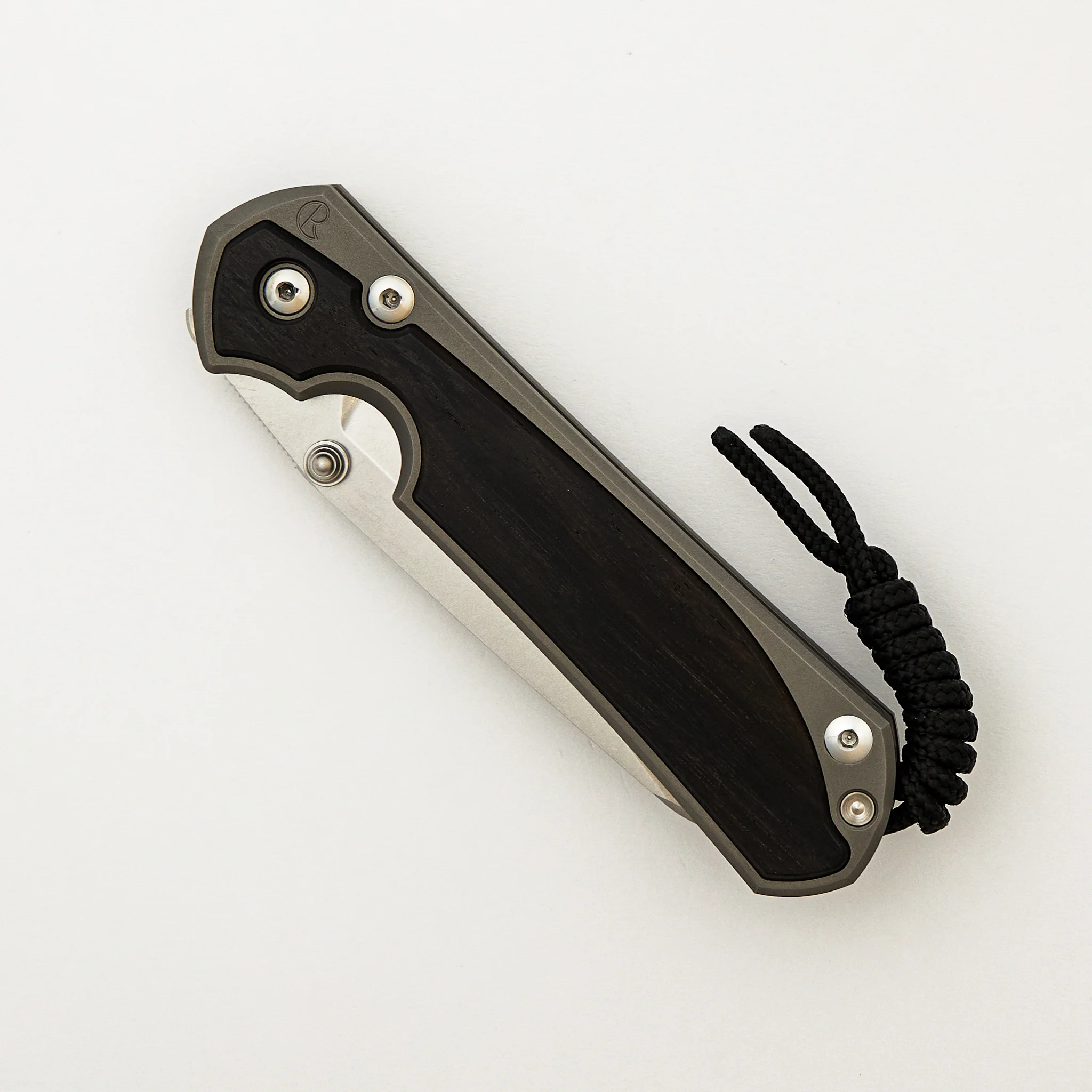 Large Sebenza 31 Macassar Ebony Inlay - Insingo CPM MagnaCut Blade - Silver Double Thumb Lugs - Image 10