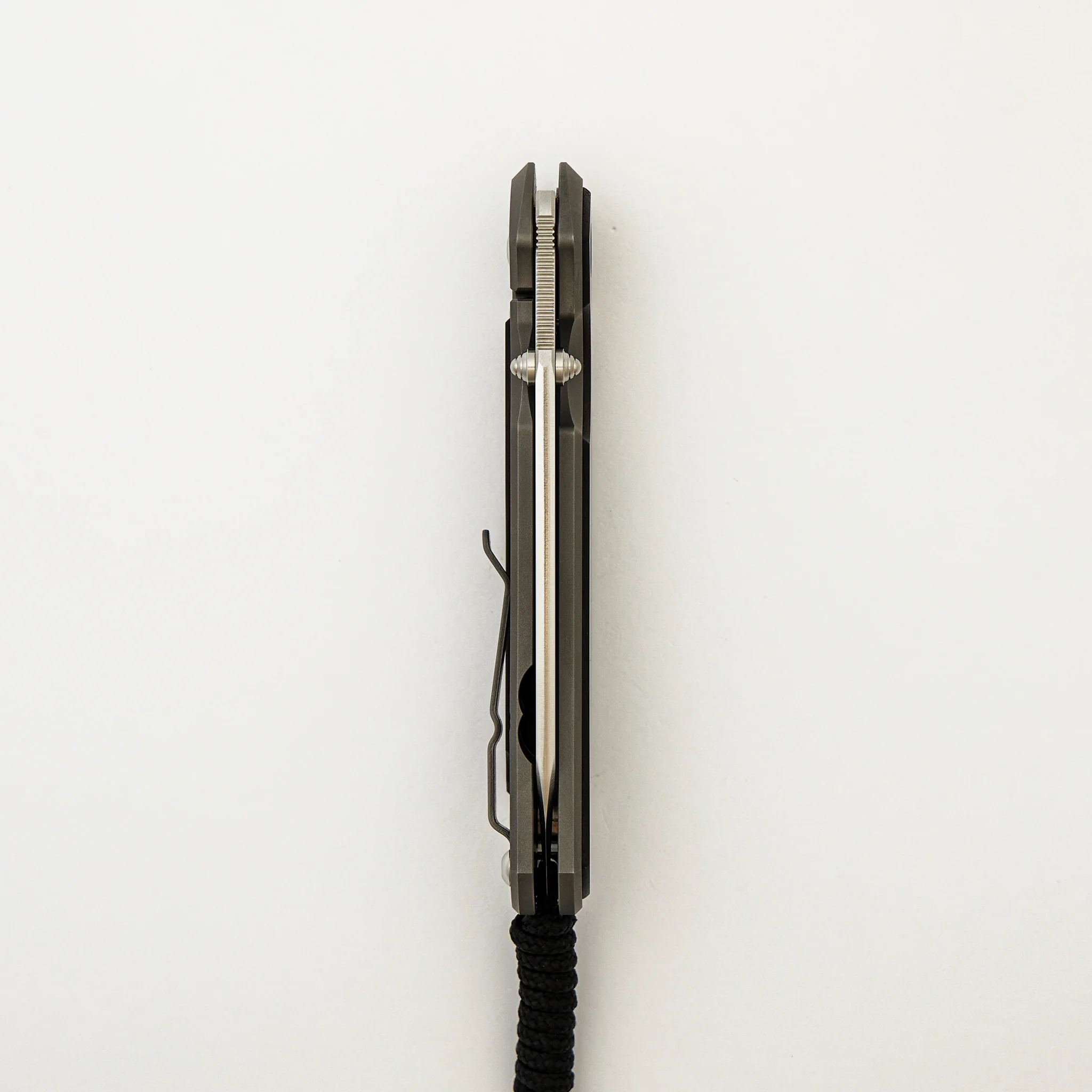 Large Sebenza 31 Macassar Ebony Inlay - Insingo CPM MagnaCut Blade - Silver Double Thumb Lugs - Image 12