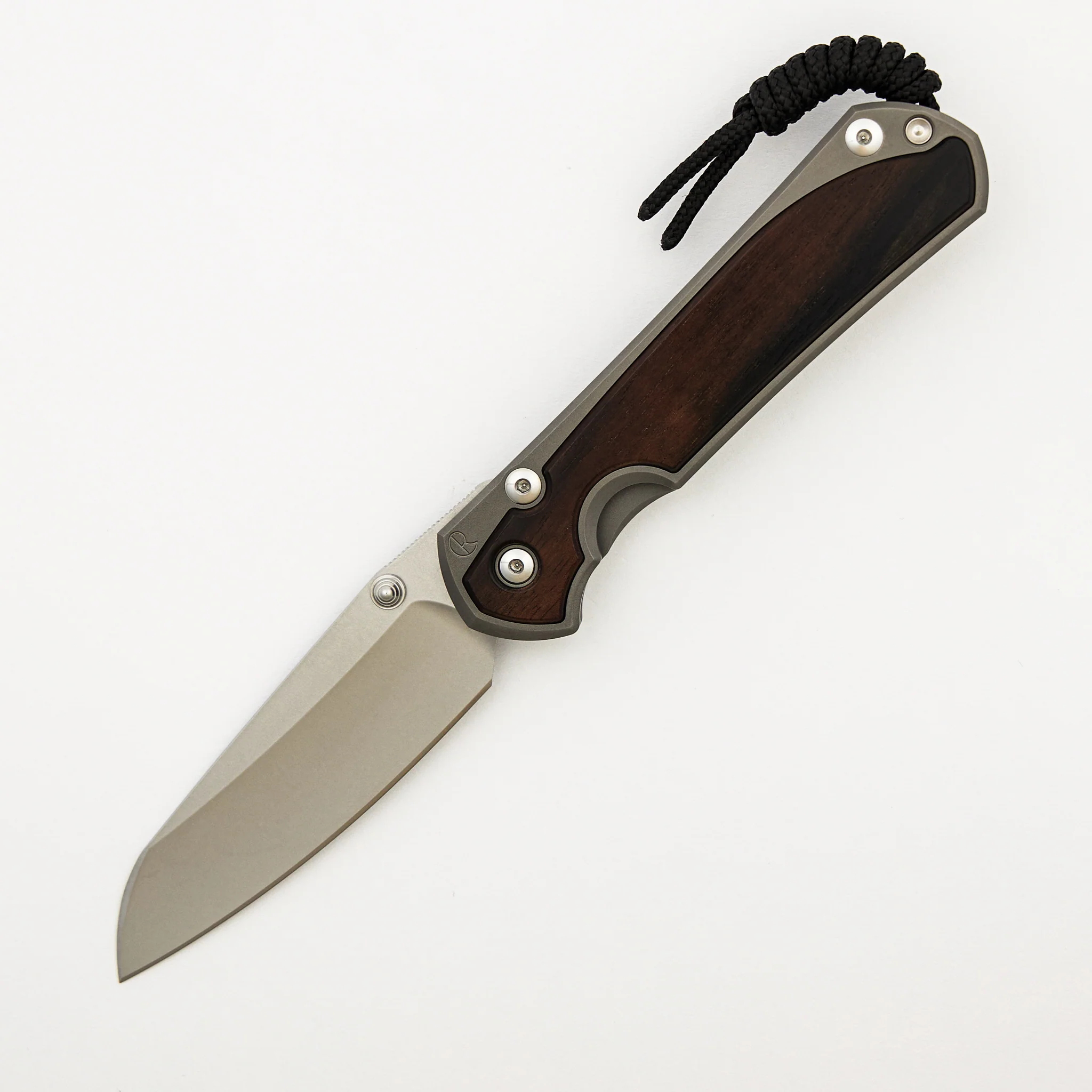 Large Sebenza 31 Macassar Ebony Inlay - Insingo CPM MagnaCut Blade - Silver Double Thumb Lugs - Image 15