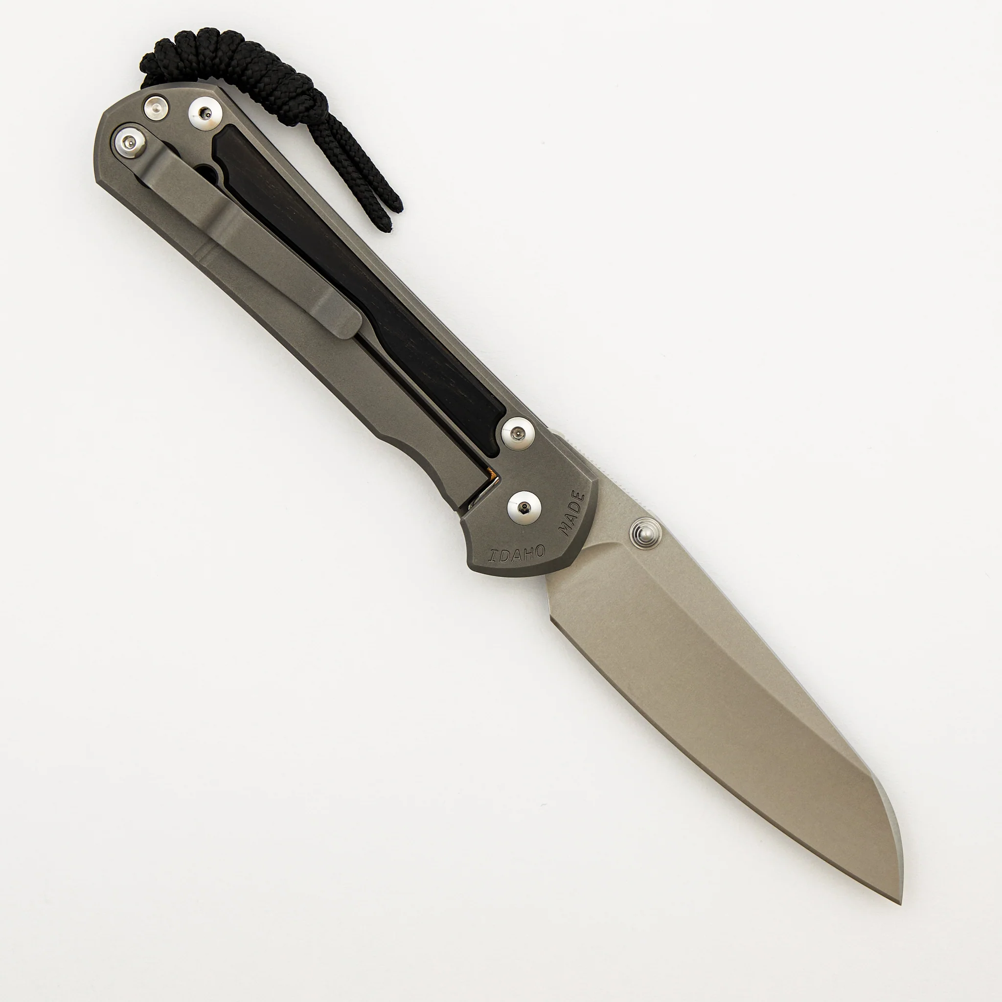 Large Sebenza 31 Macassar Ebony Inlay - Insingo CPM MagnaCut Blade - Silver Double Thumb Lugs - Image 16