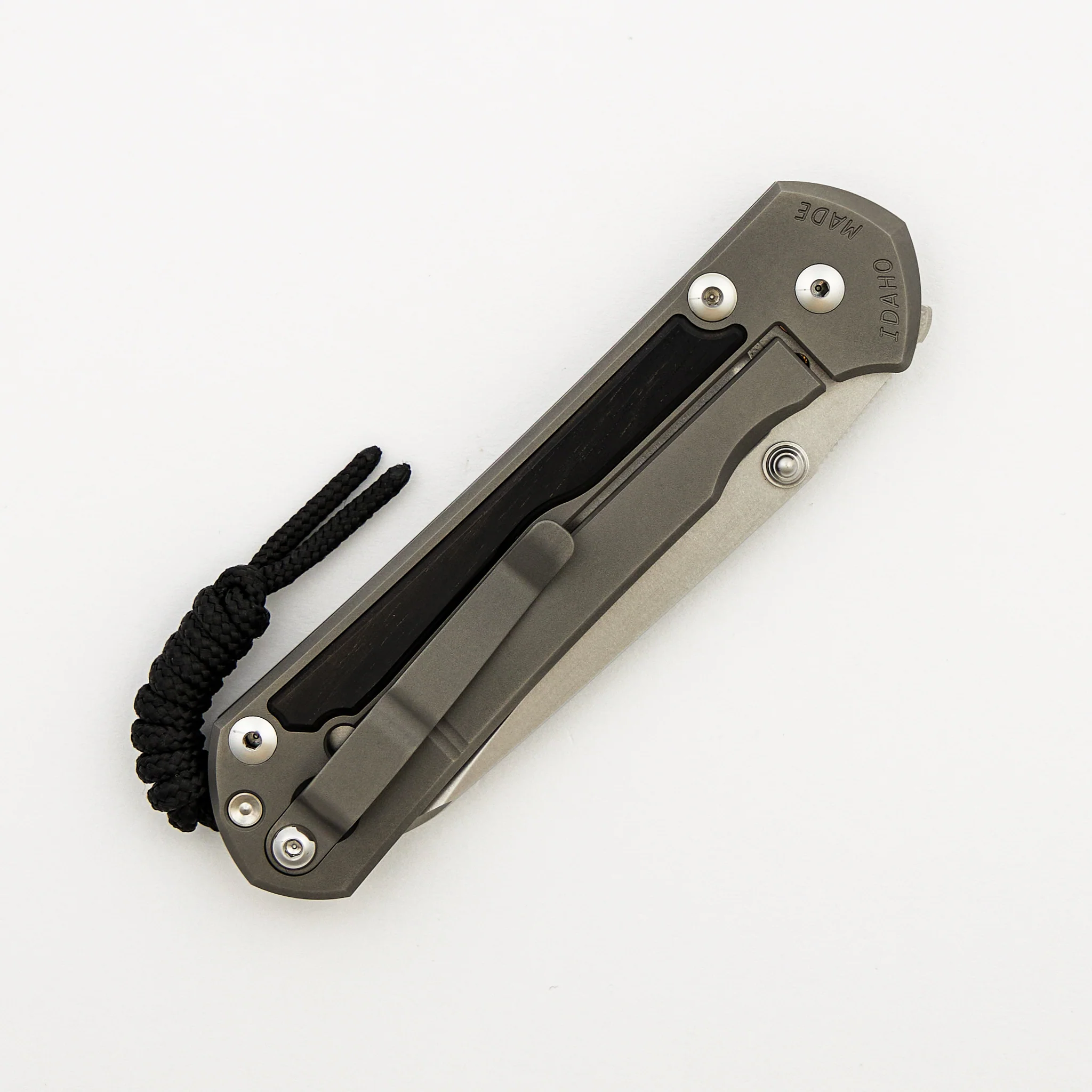 Large Sebenza 31 Macassar Ebony Inlay - Insingo CPM MagnaCut Blade - Silver Double Thumb Lugs - Image 18
