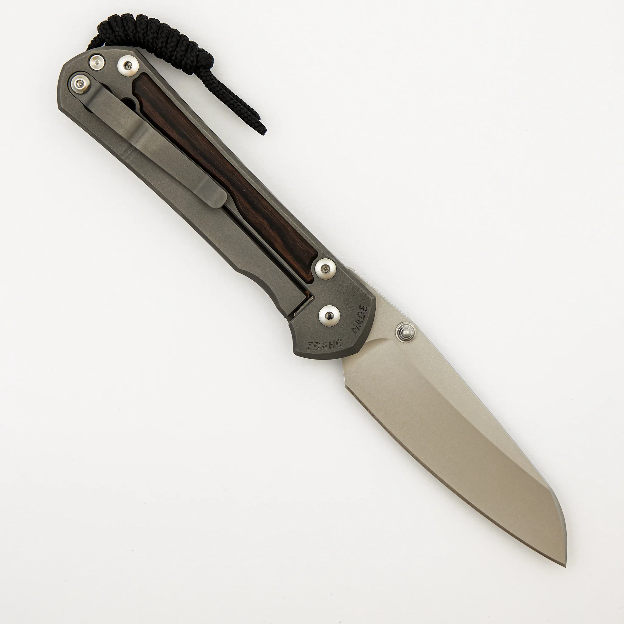 Large Sebenza 31 Macassar Ebony Inlay - Insingo CPM MagnaCut Blade - Silver Double Thumb Lugs - Image 23