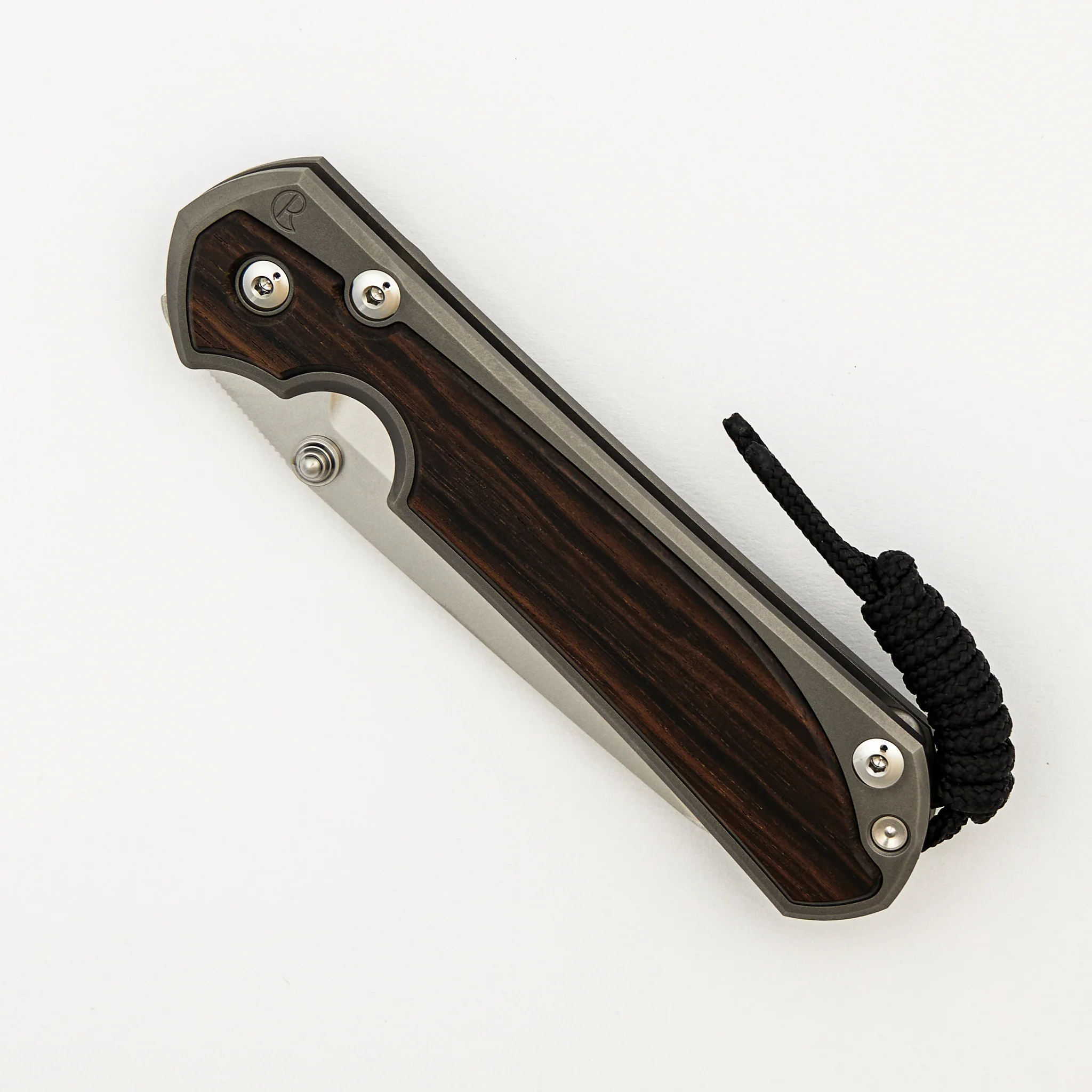 Large Sebenza 31 Macassar Ebony Inlay - Insingo CPM MagnaCut Blade - Silver Double Thumb Lugs - Image 24