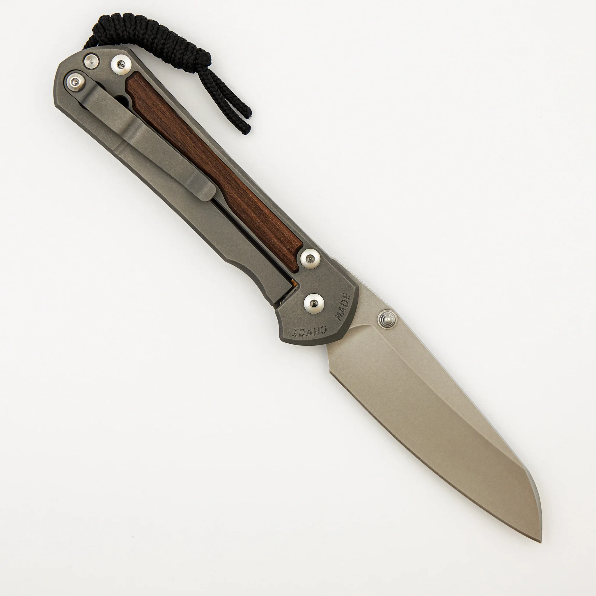 Large Sebenza 31 Macassar Ebony Inlay - Insingo CPM MagnaCut Blade - Silver Double Thumb Lugs - Image 30