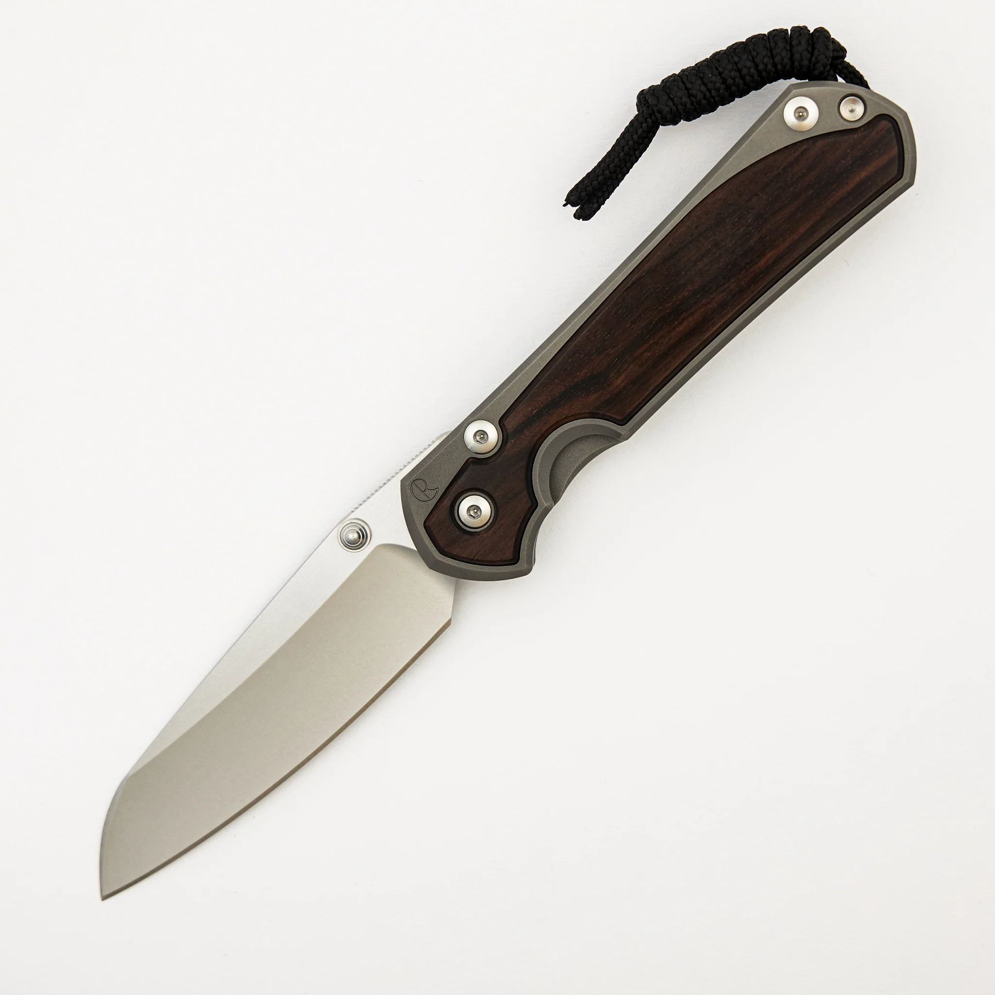 Large Sebenza 31 Macassar Ebony Inlay - Insingo CPM MagnaCut Blade - Silver Double Thumb Lugs - Image 36