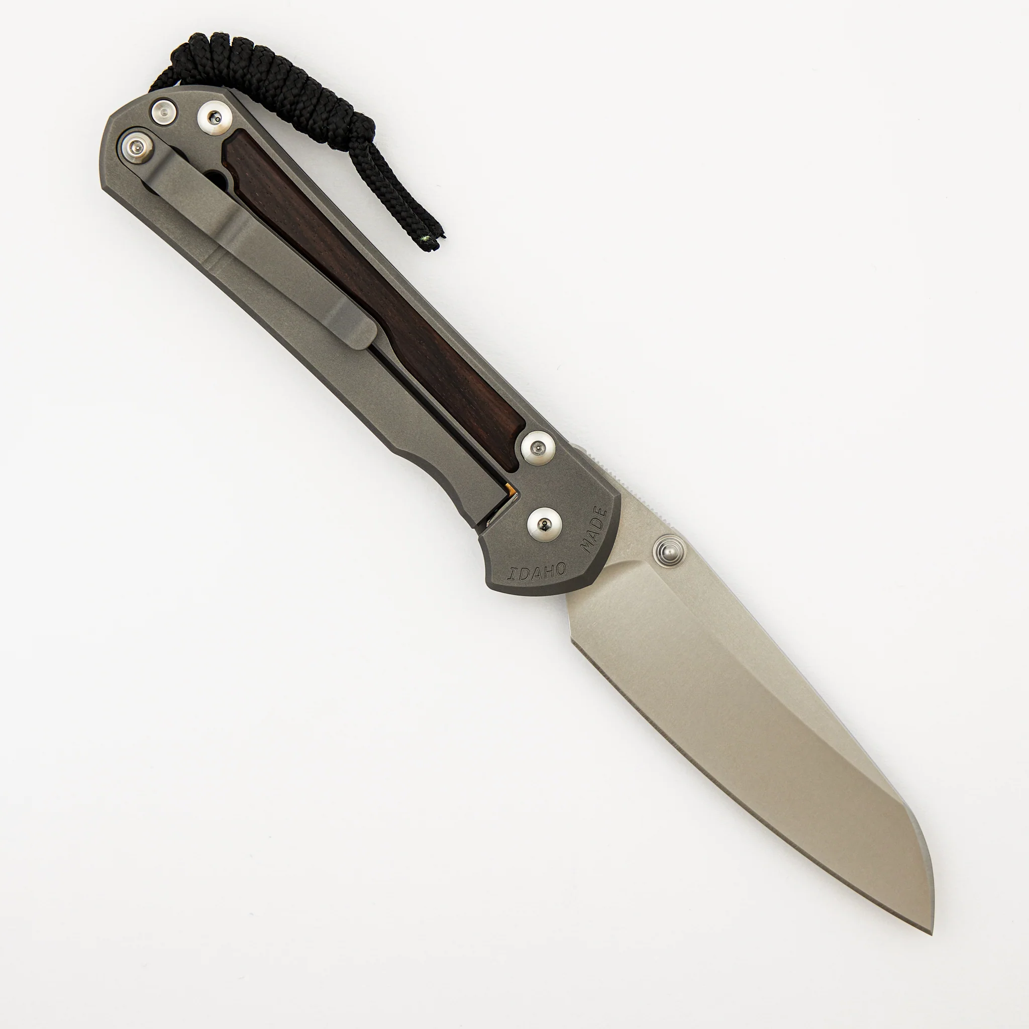 Large Sebenza 31 Macassar Ebony Inlay - Insingo CPM MagnaCut Blade - Silver Double Thumb Lugs - Image 37