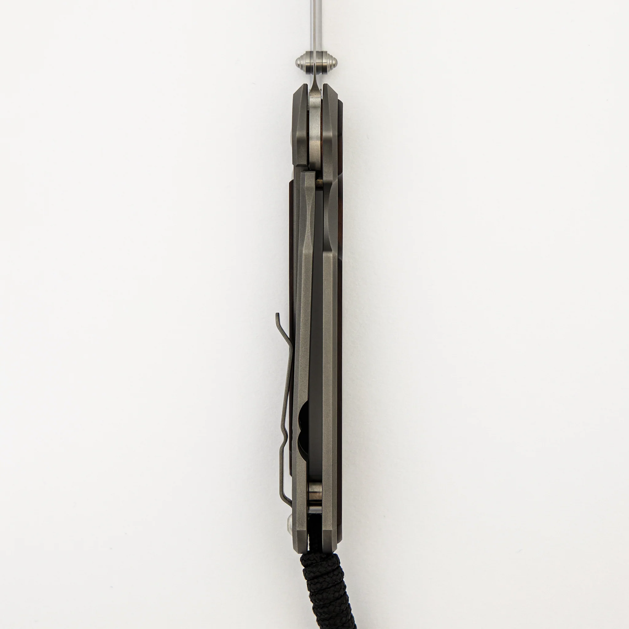 Large Sebenza 31 Macassar Ebony Inlay - Insingo CPM MagnaCut Blade - Silver Double Thumb Lugs - Image 41