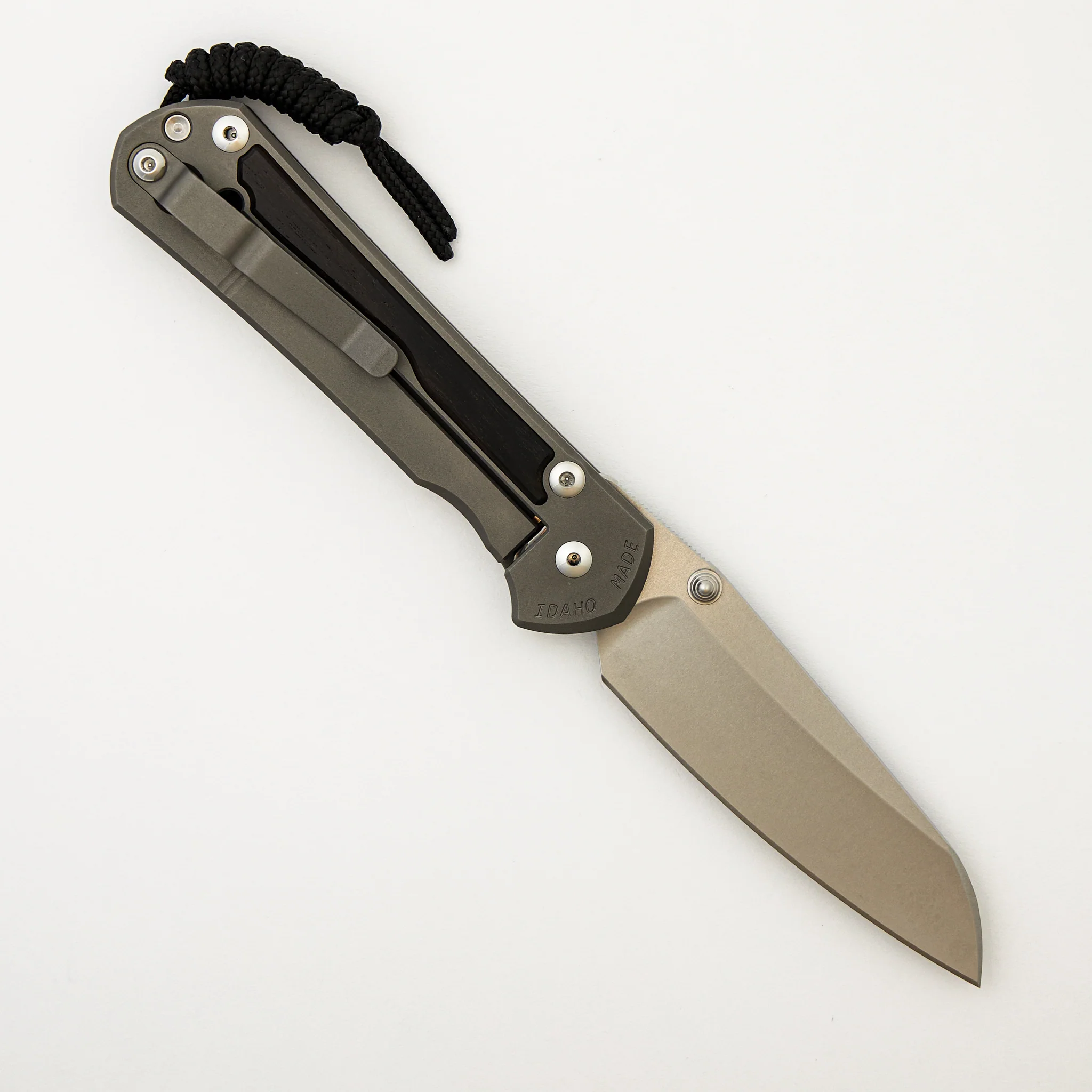 Large Sebenza 31 Macassar Ebony Inlay - Insingo CPM MagnaCut Blade - Silver Double Thumb Lugs - Image 9