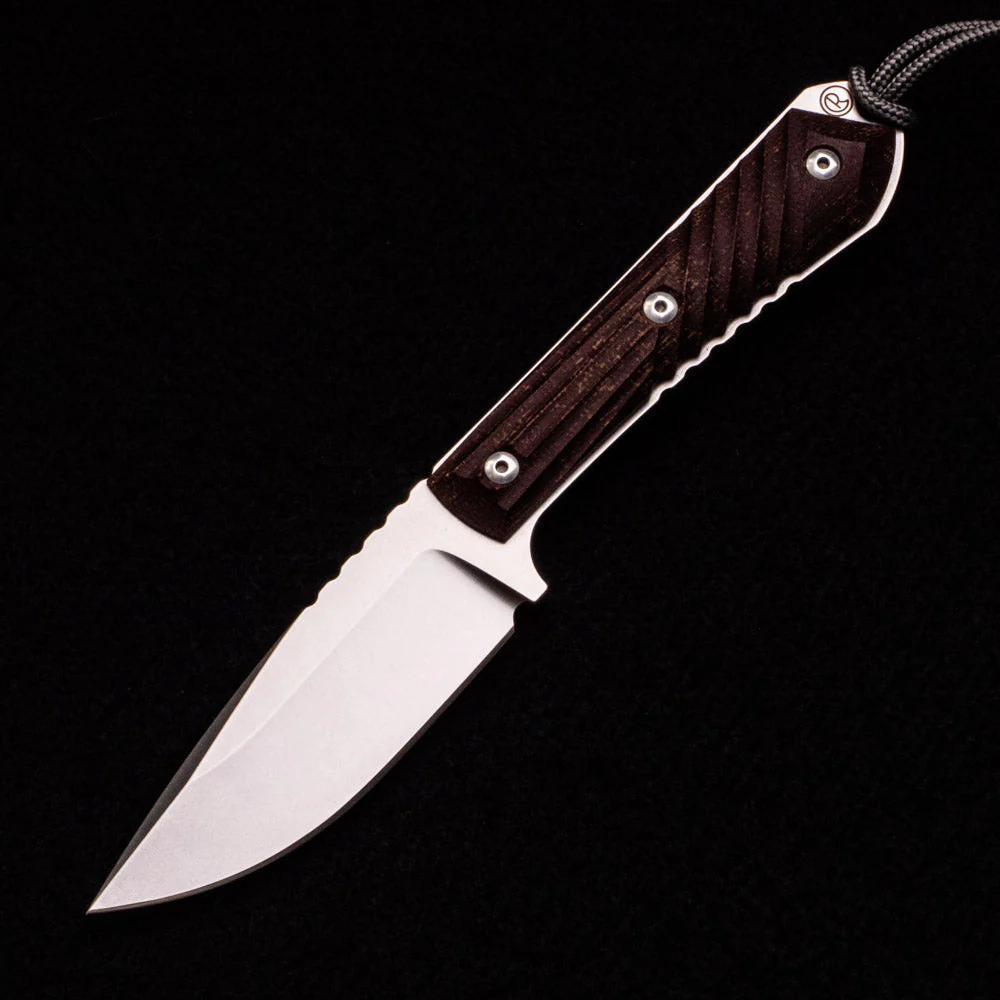 Nyala – Drop Point CPM S35VN Blade – Natural Canvas Micarta