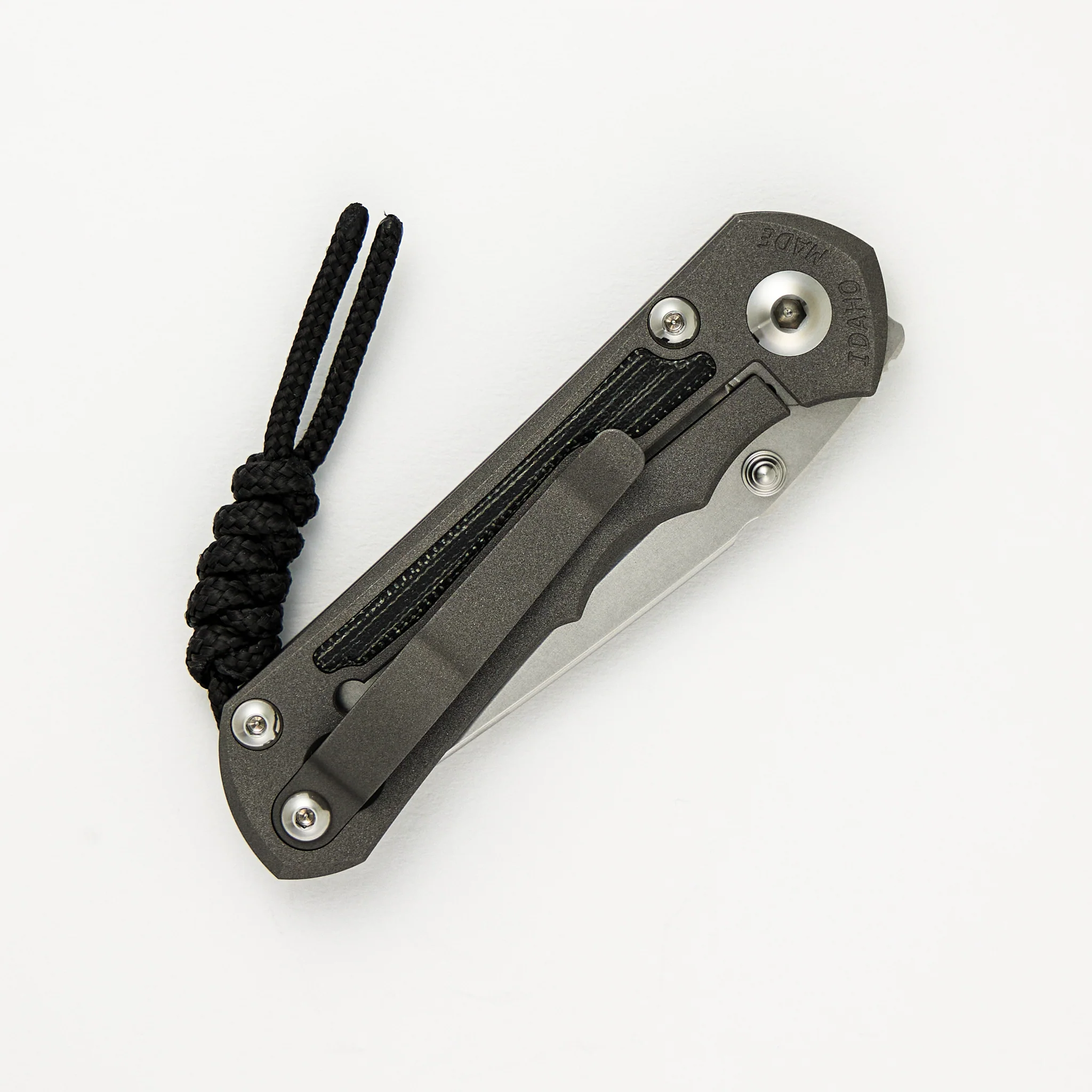 Small Inkosi - Black Canvas Micarta Inlays - Tanto CPM MagnaCut Blade - Image 4