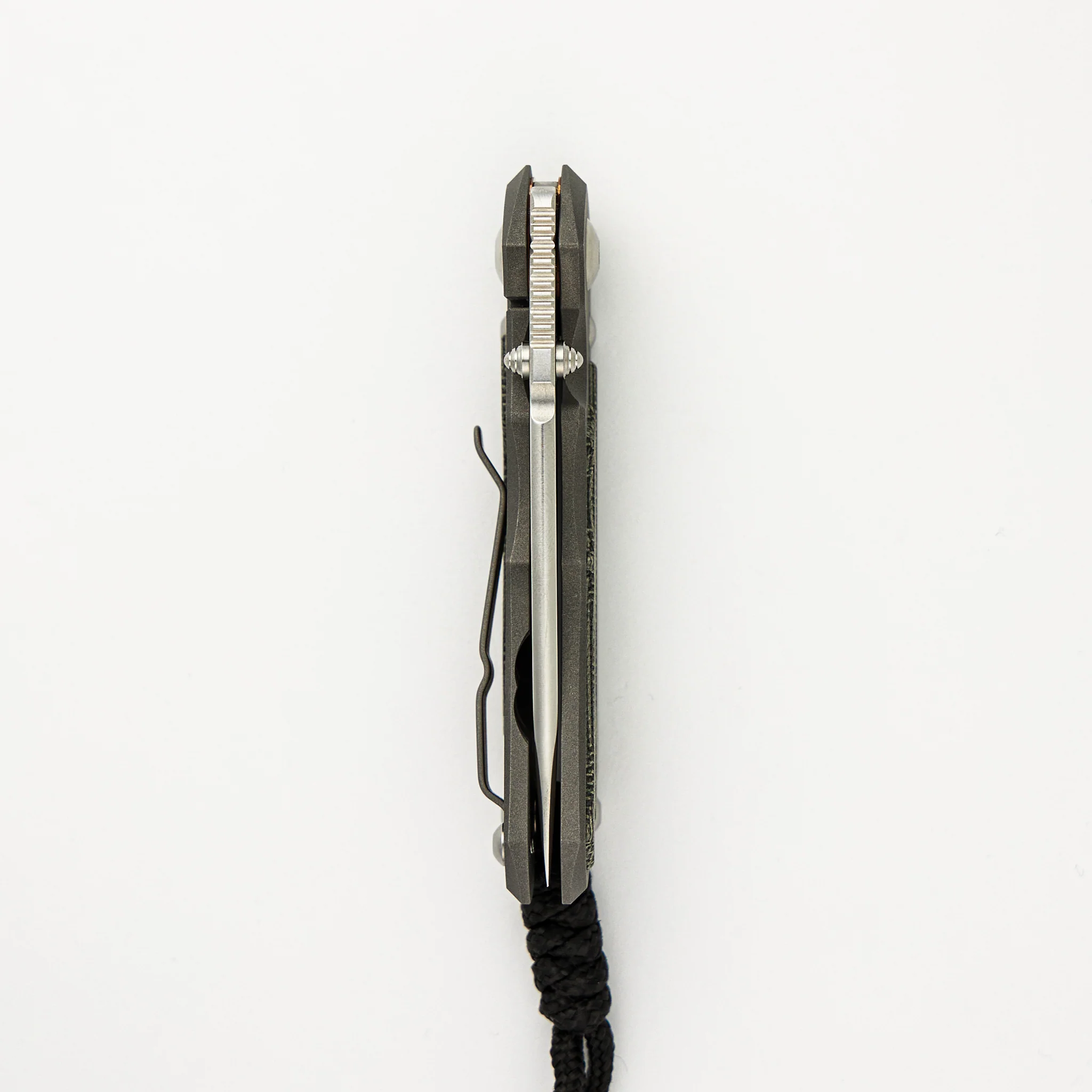 Small Inkosi - Micarta Canvas Black Inlay - Drop Point S35VN Blade - Image 5