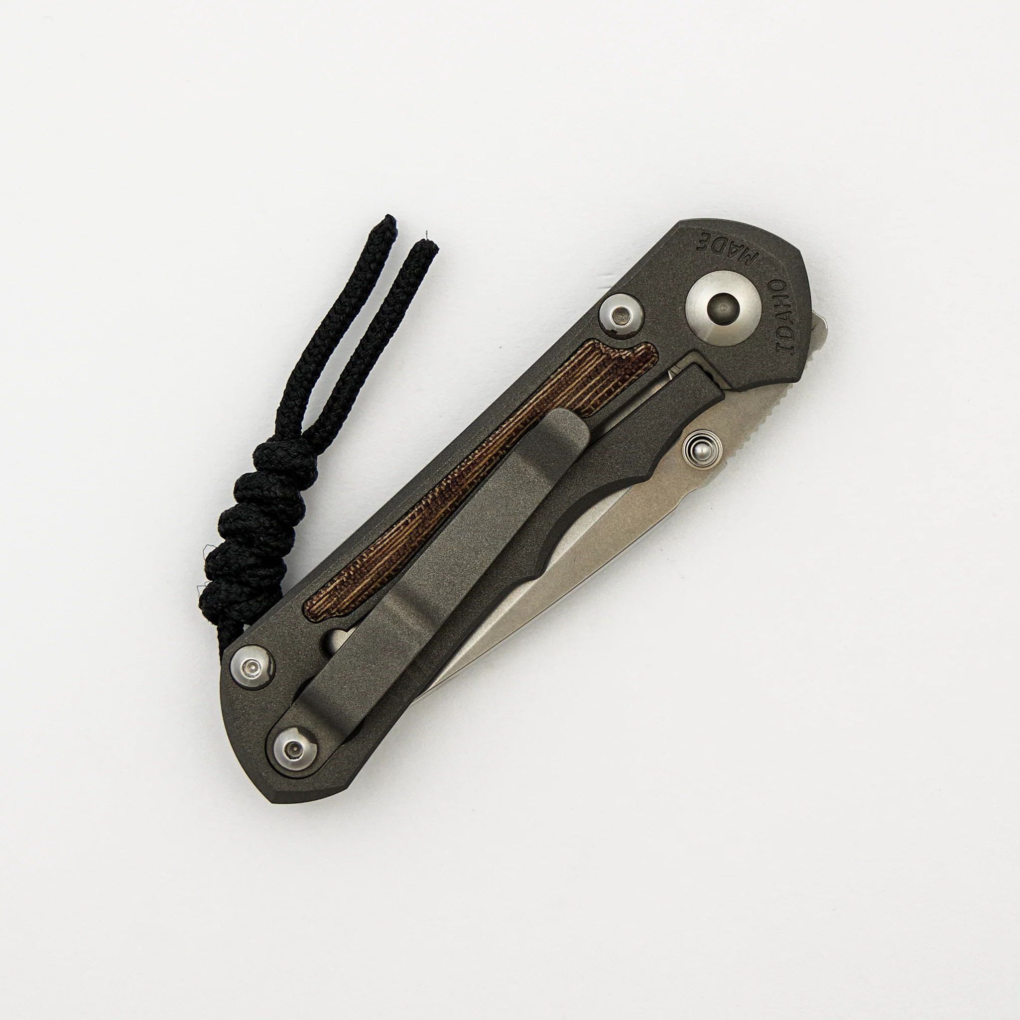 Small Inkosi - Natural Canvas Micarta Inlay - Drop Point CPM MagnaCut Blade - Image 4