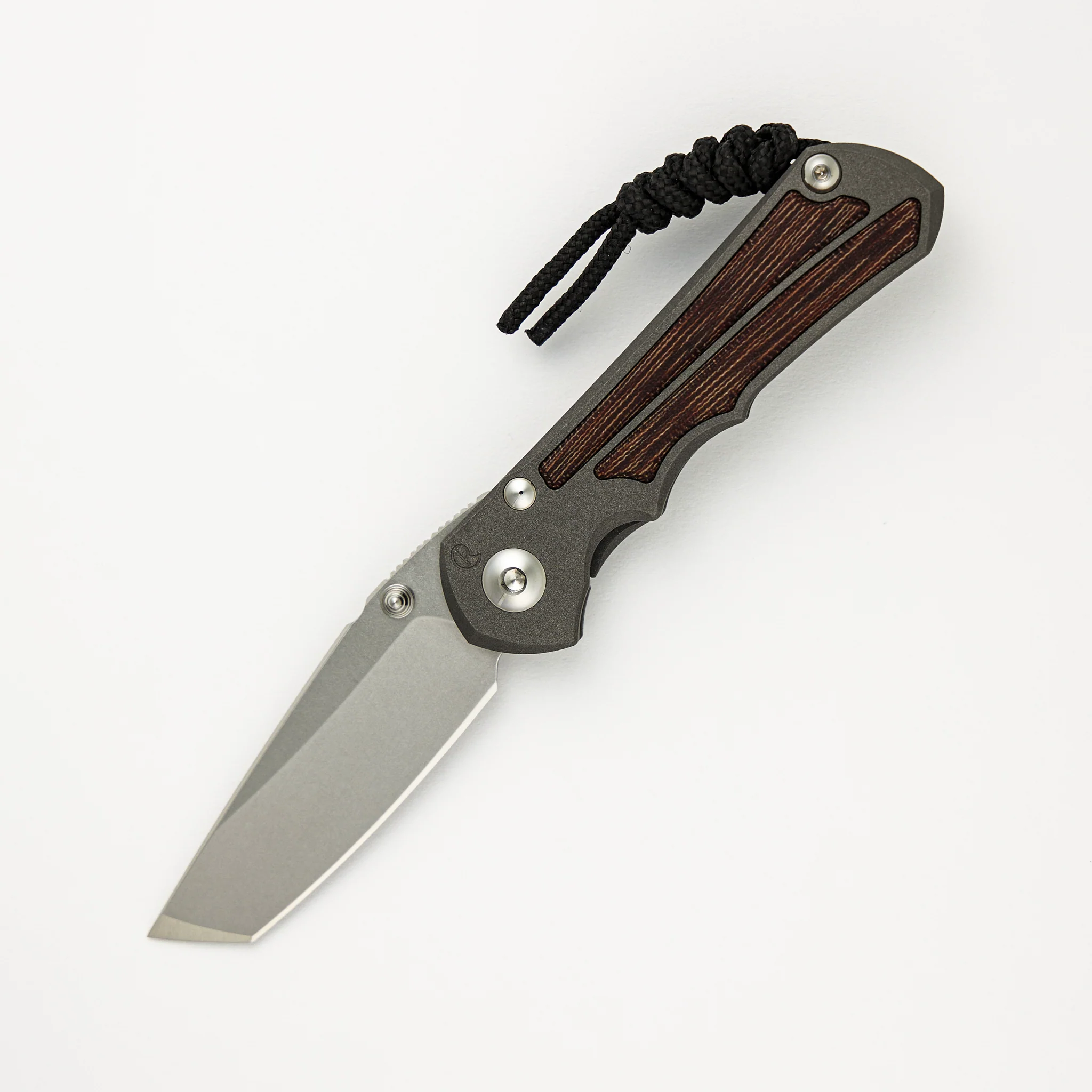 Small Inkosi - Natural Canvas Micarta Inlays - Tanto CPM MagnaCut Blade