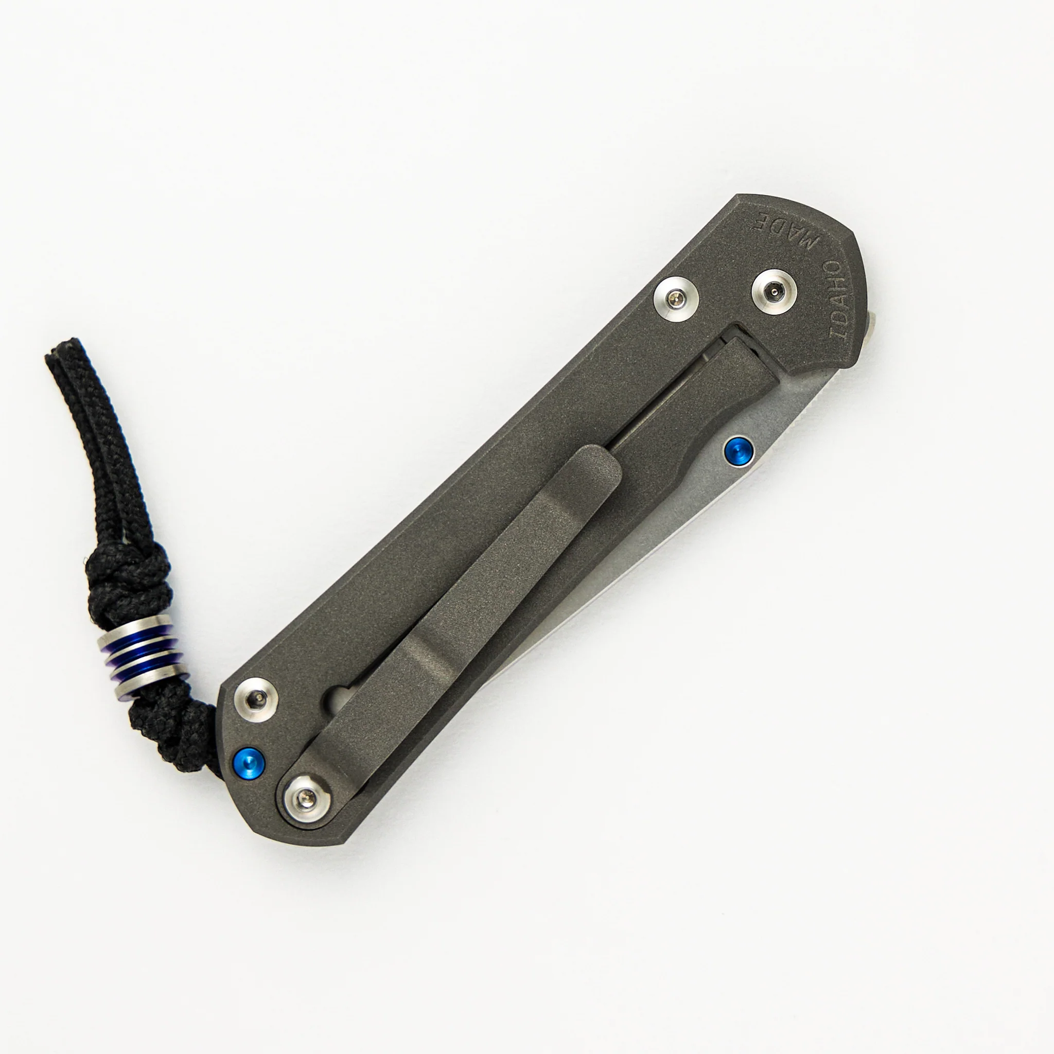 Small Sebenza 31 - Carbon Fiber Front - Tanto CPM MagnaCut Blade - Blue Single Lug - Image 4