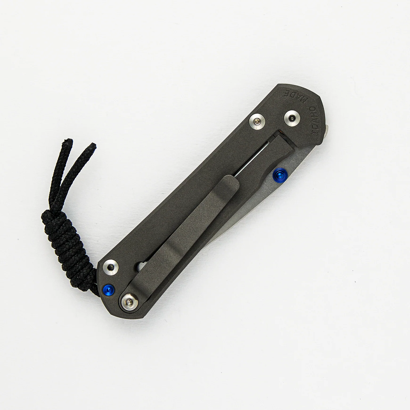 Small Sebenza 31 - Drop Point Polished CPM MagnaCut Blade - Blue Double Thumb Lugs - Image 4